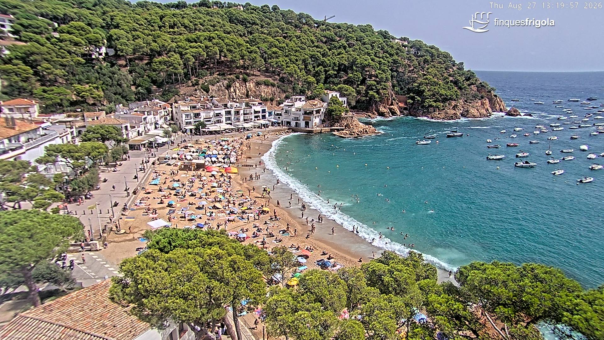 Webcam de Tamariu playa