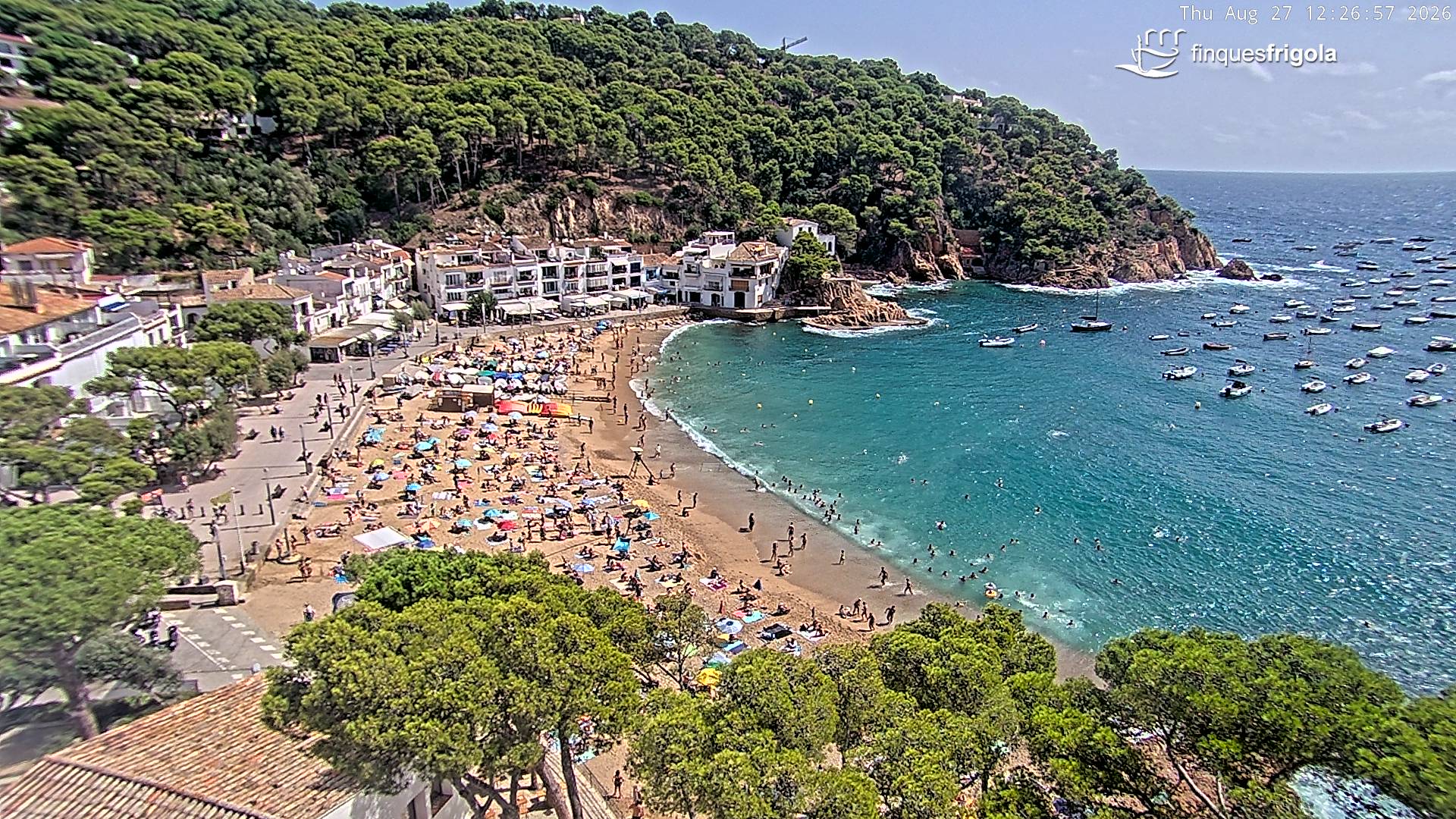 Webcam de Tamariu playa