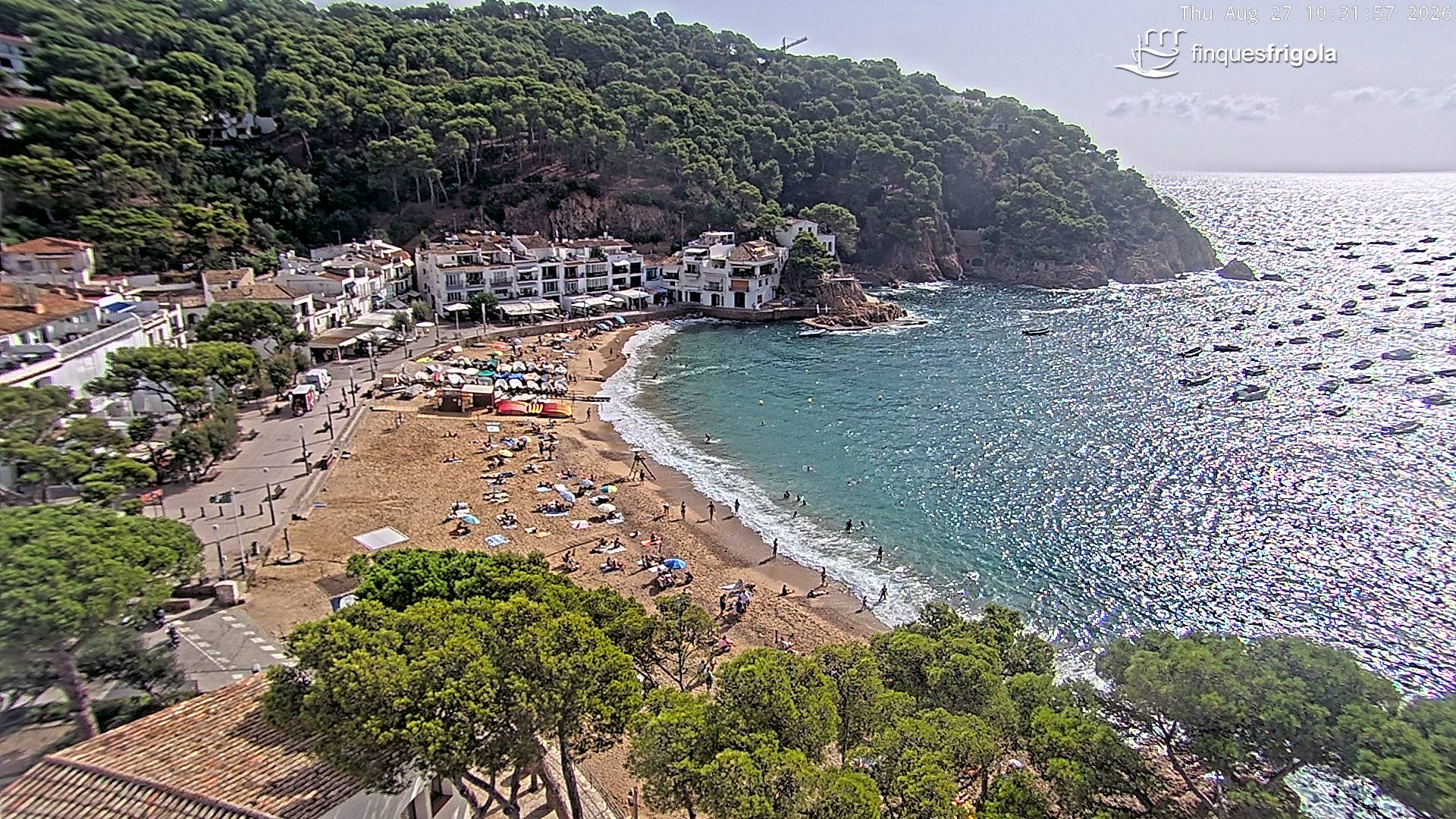 Webcam de Tamariu playa