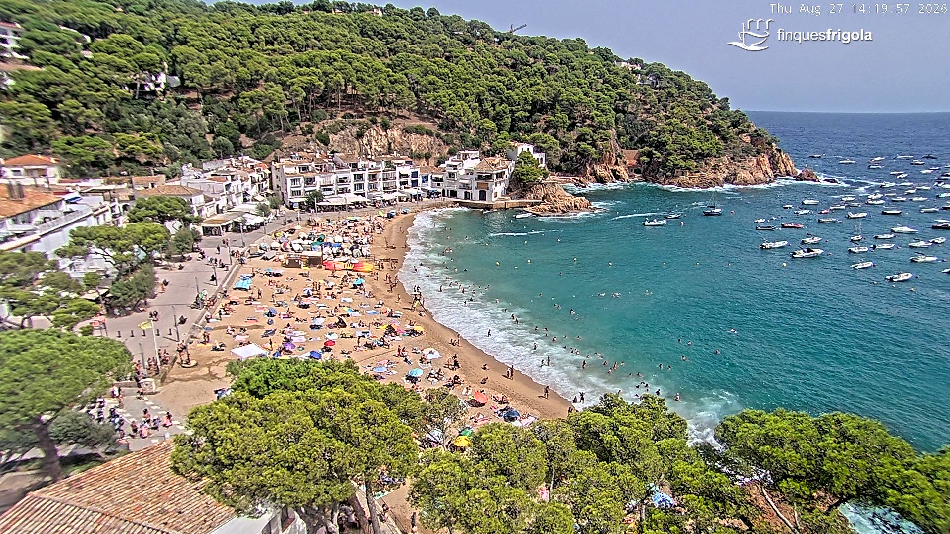 Webcam de Tamariu playa