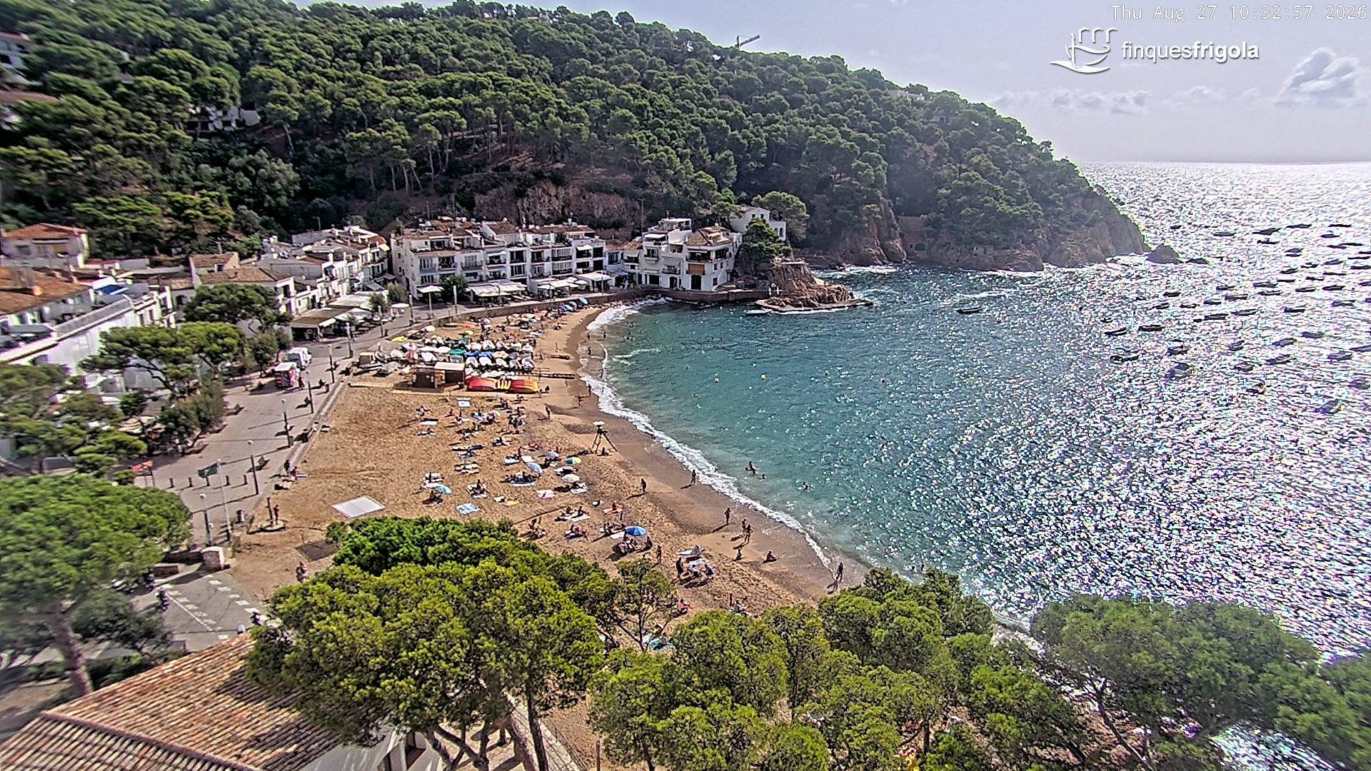Webcam de Tamariu playa