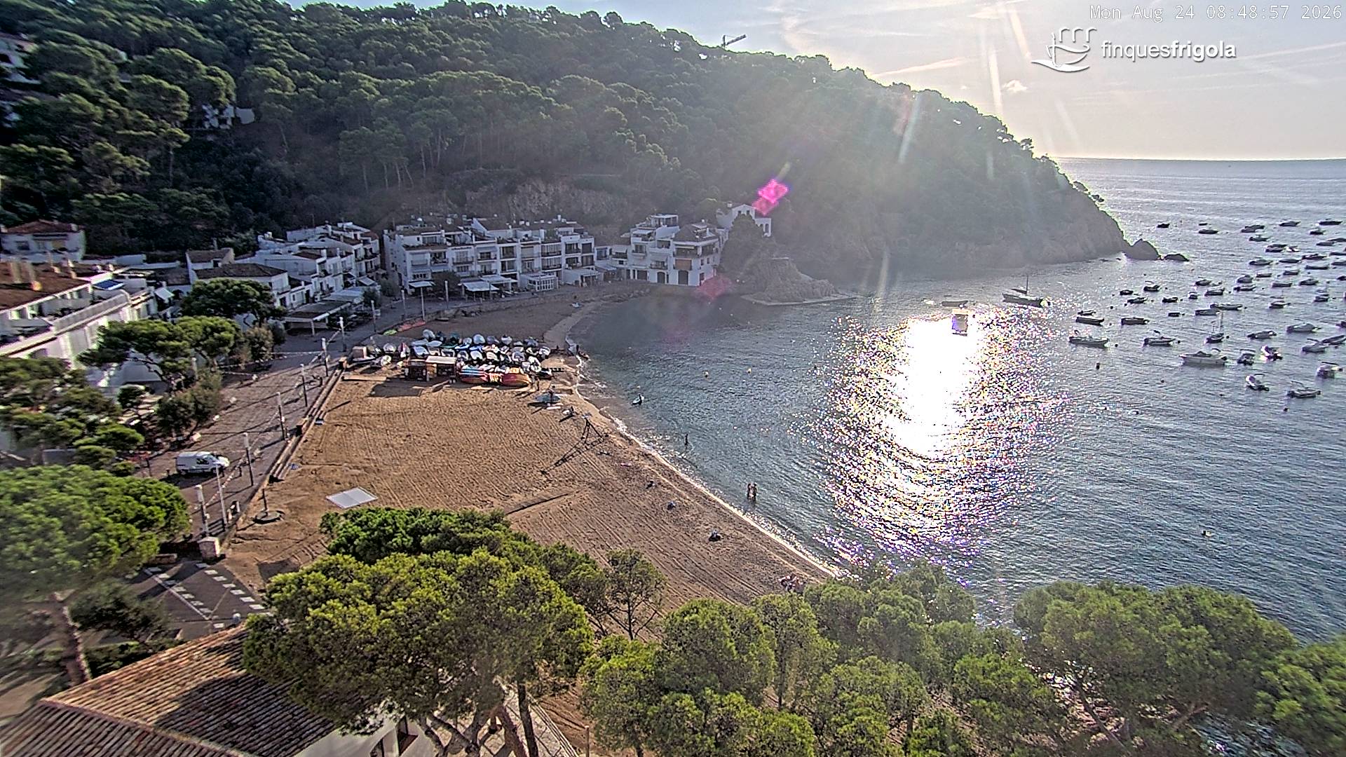 Webcam de Tamariu playa