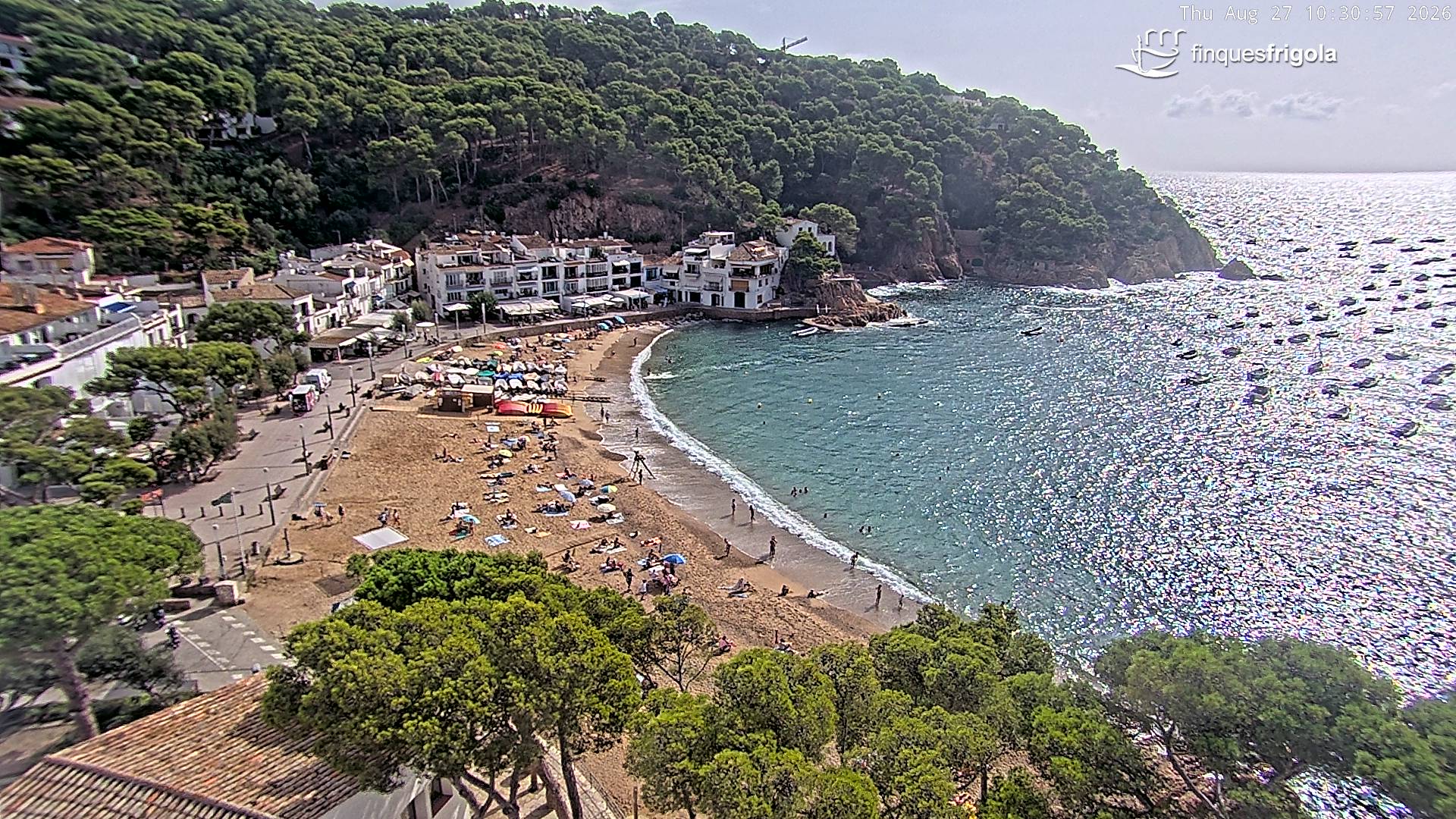 Webcam de Tamariu playa