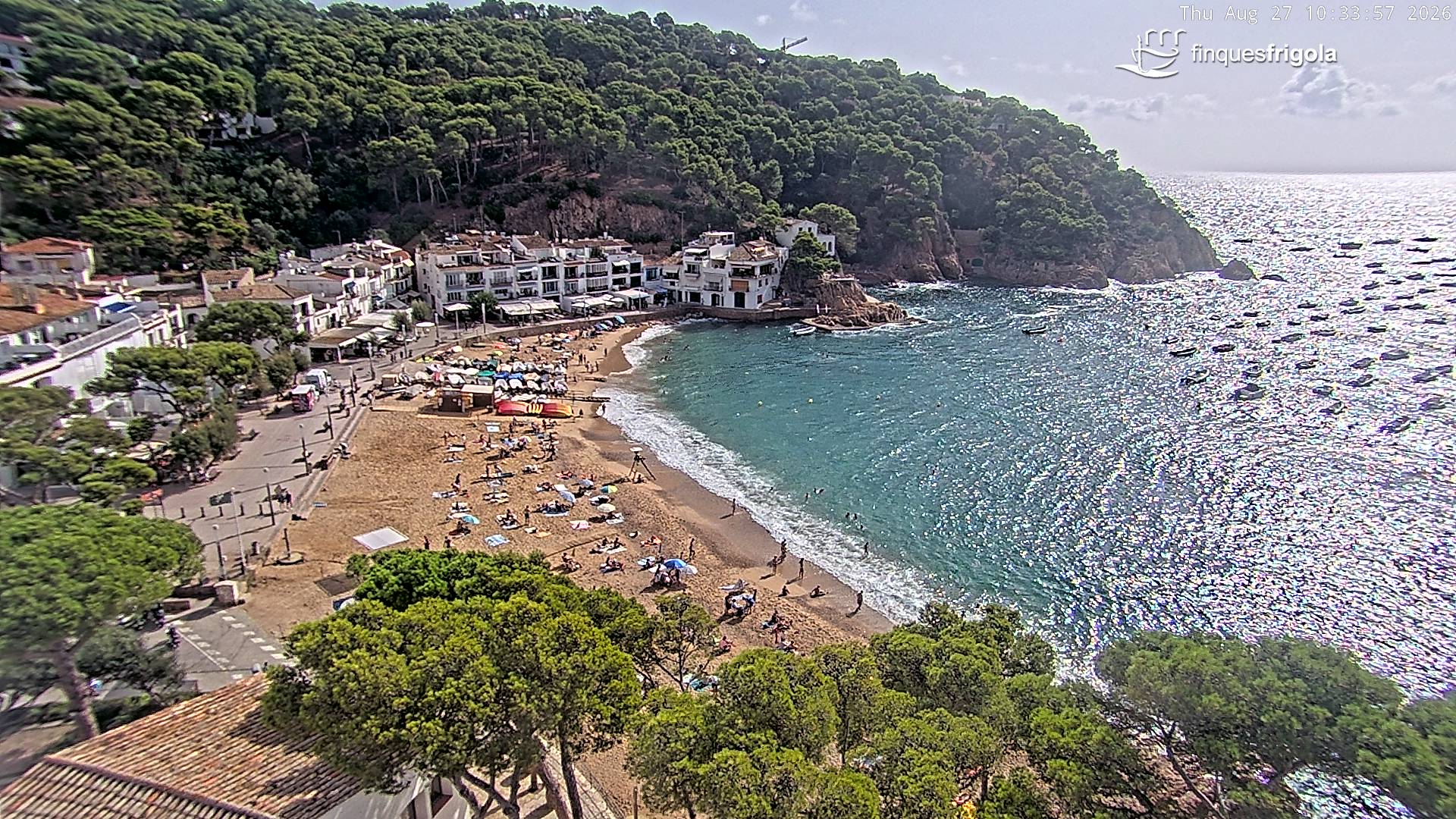 Webcam de Tamariu playa