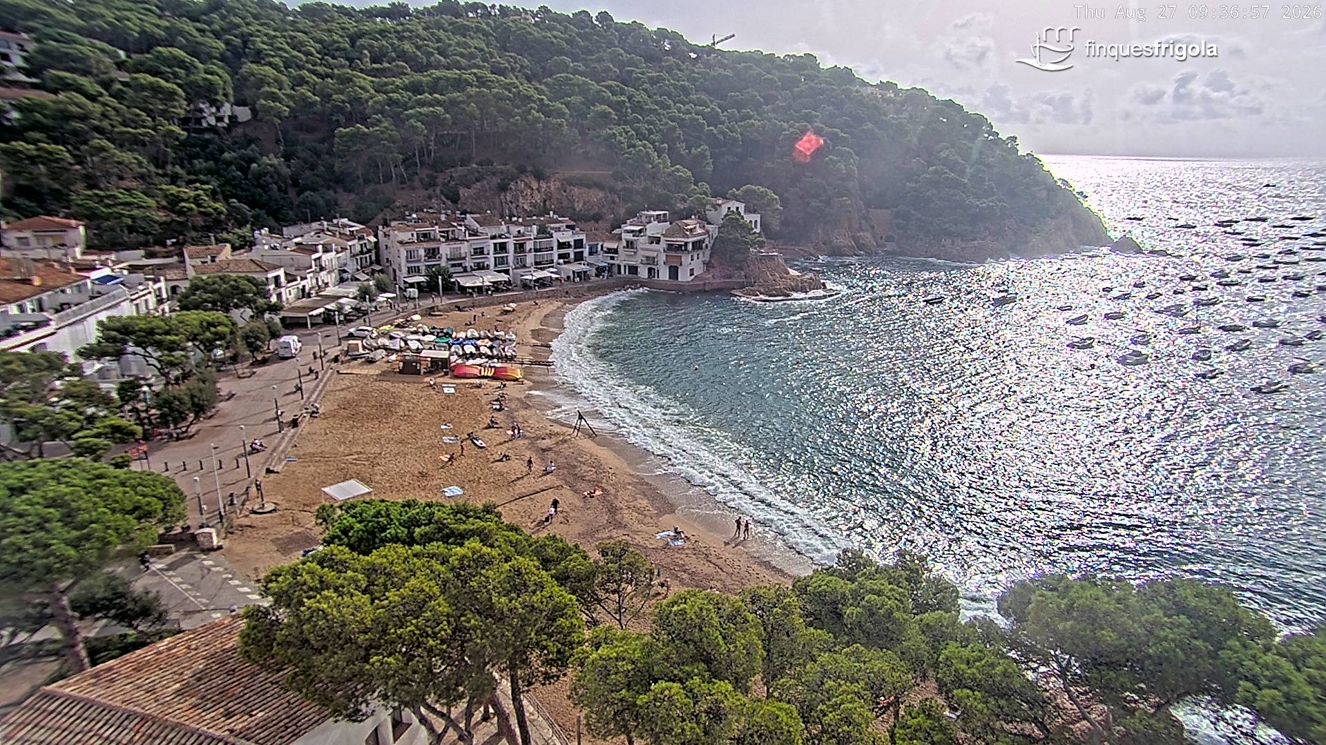 Webcam de Tamariu playa