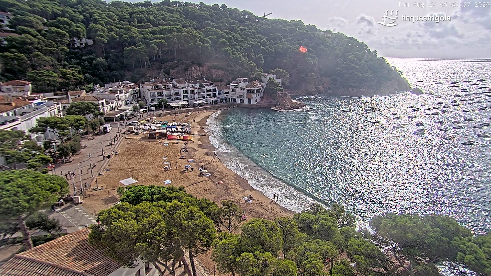 Webcam de Tamariu playa