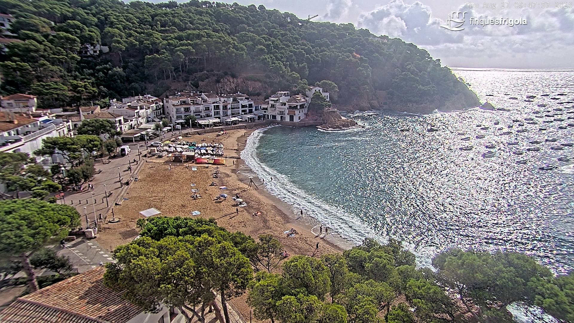 Webcam de Tamariu playa