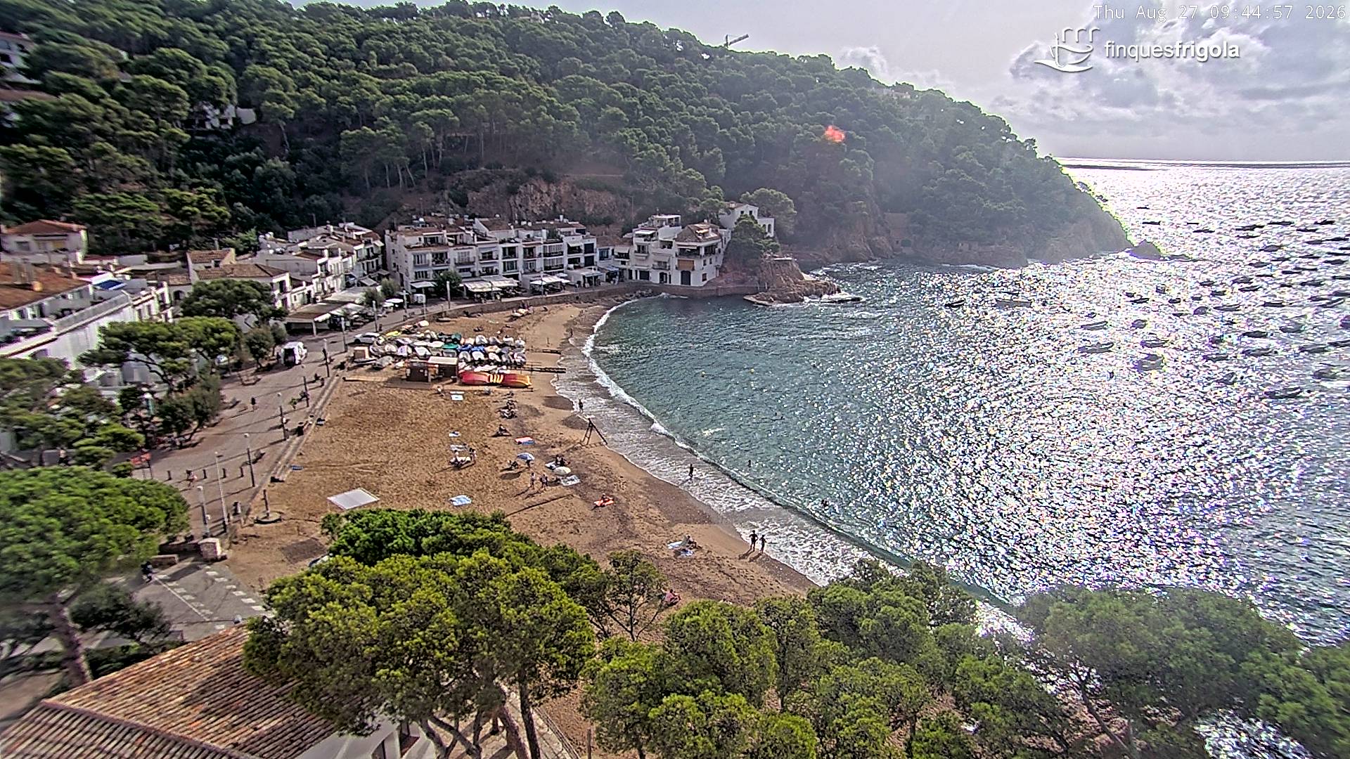 Webcam de Tamariu playa