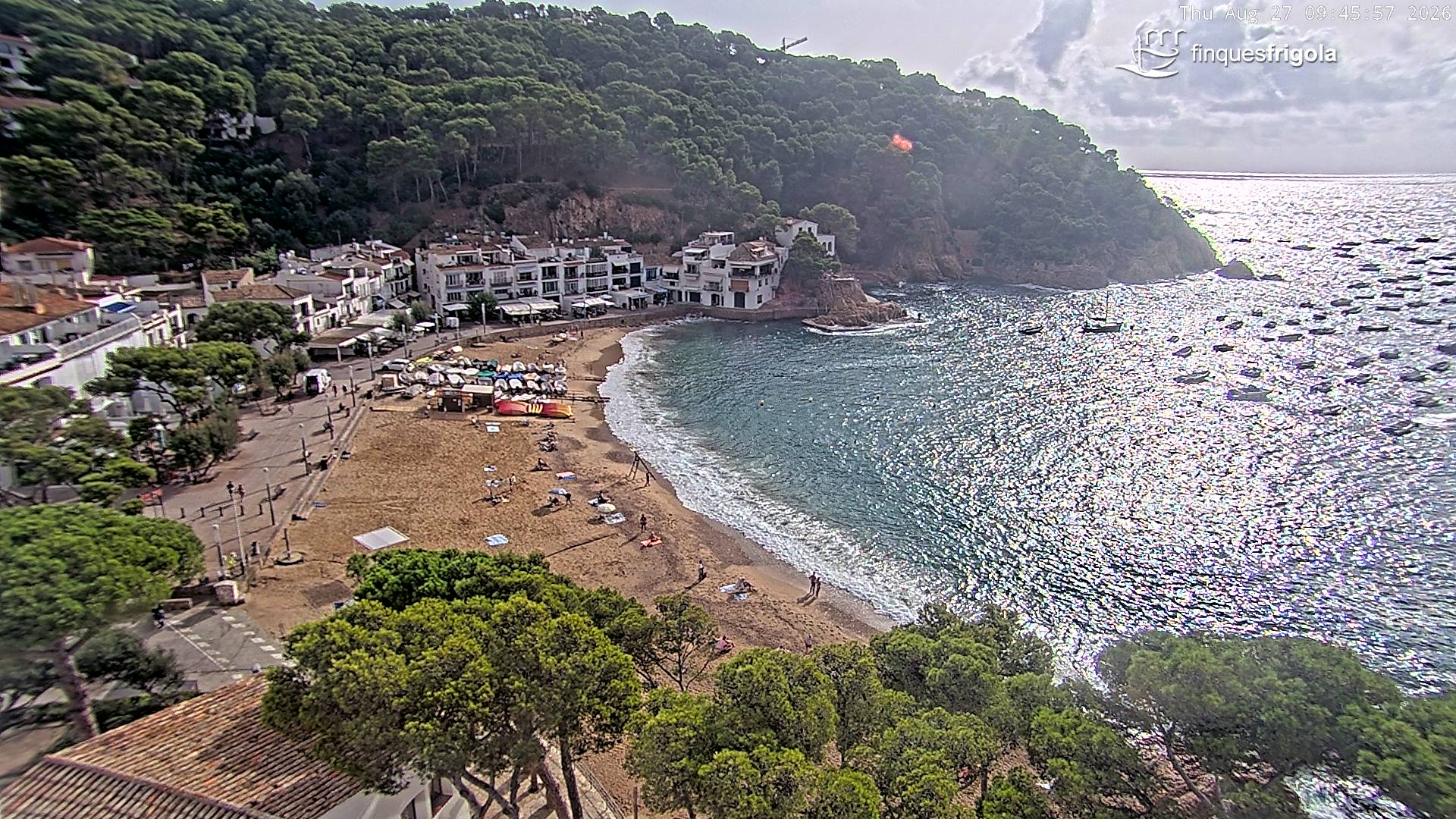 Webcam de Tamariu playa