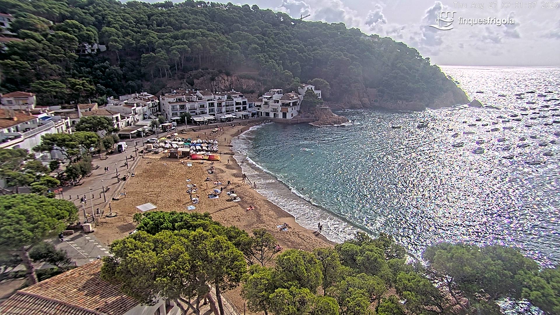 Webcam de Tamariu playa