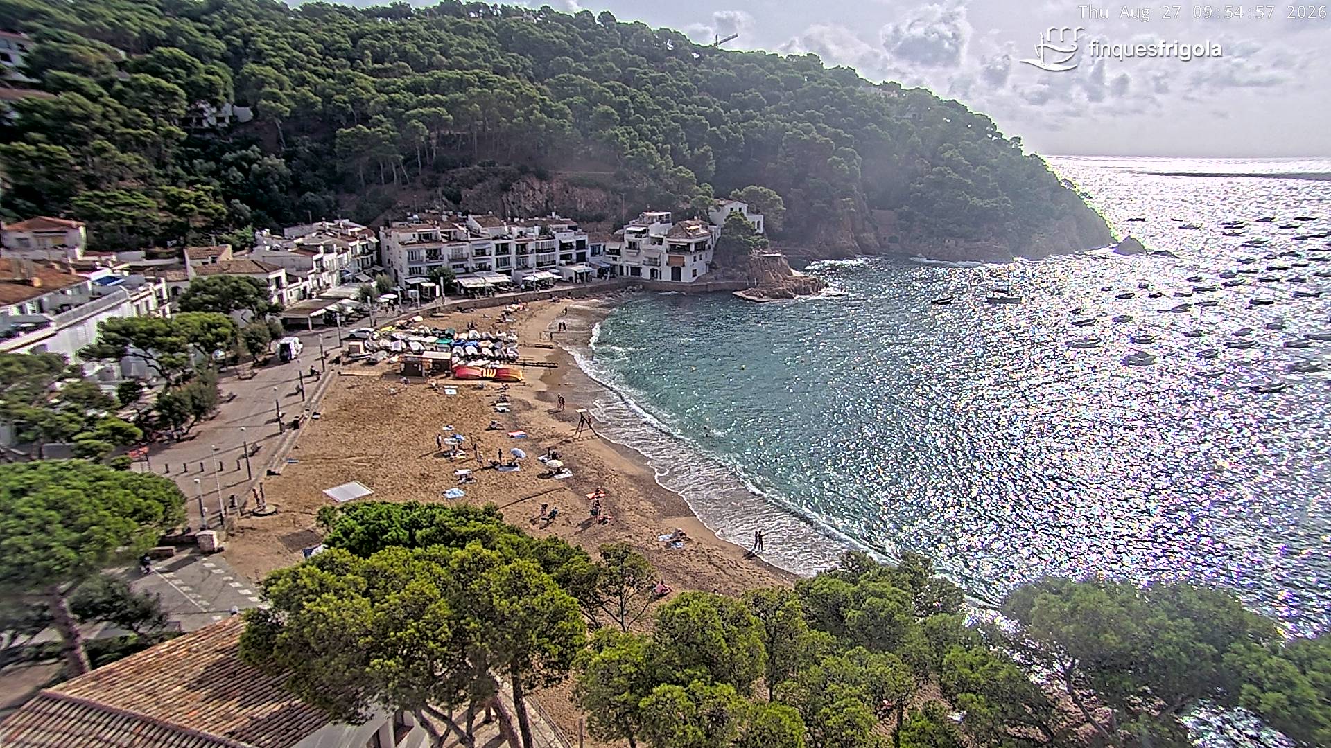 Webcam de Tamariu playa