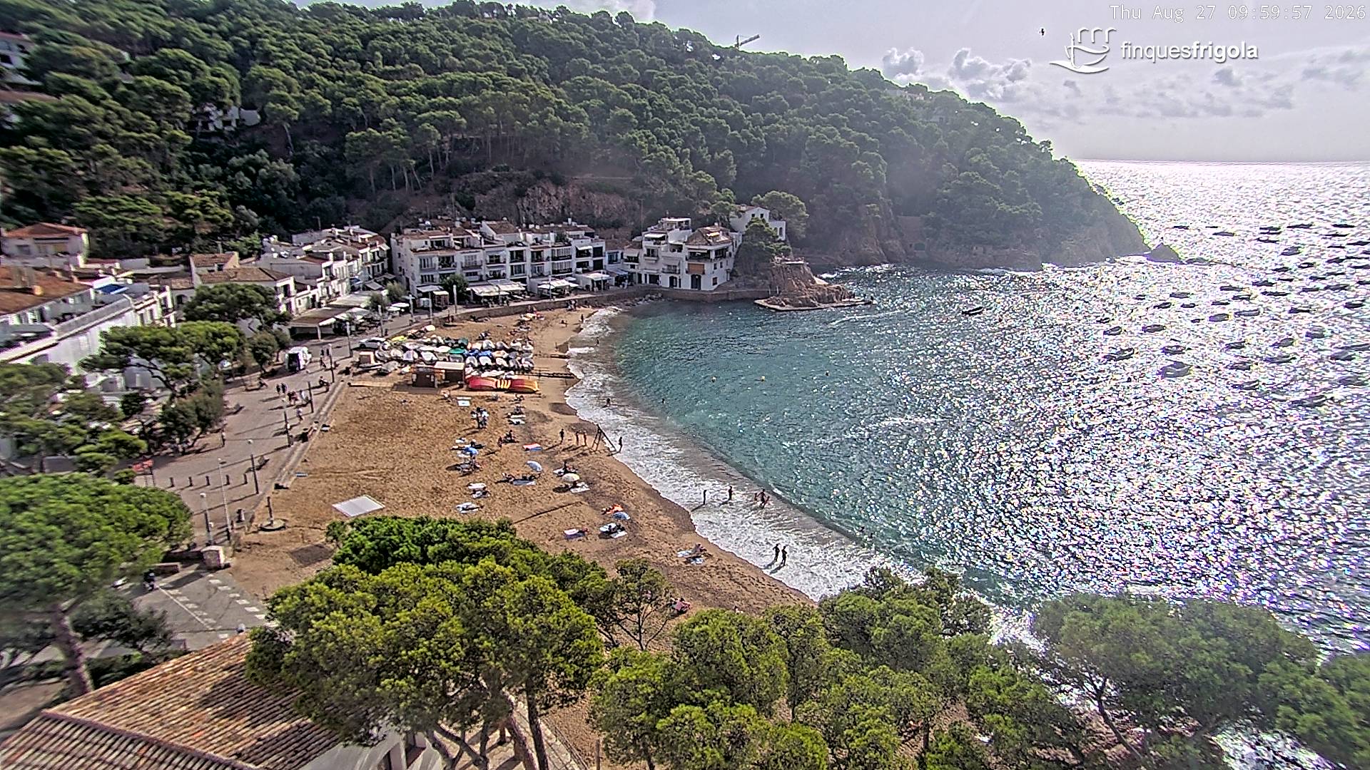 Webcam de Tamariu playa