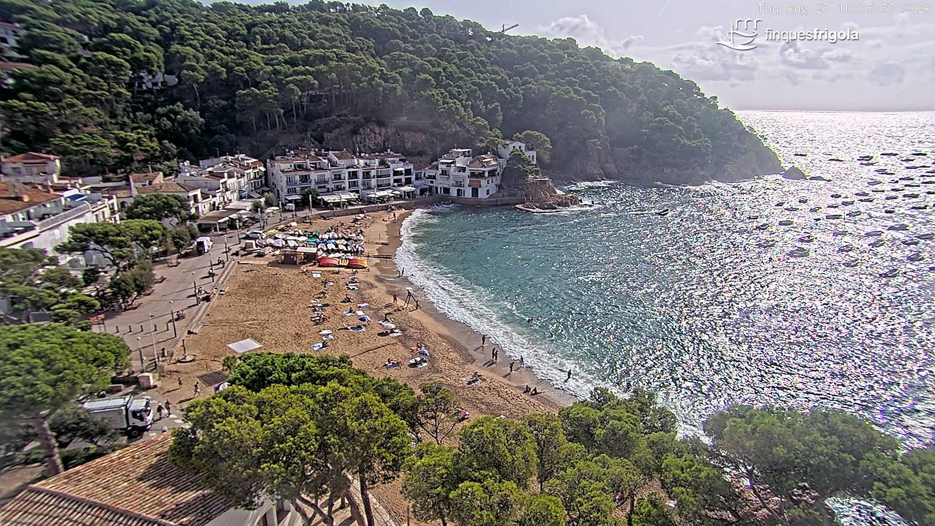Webcam de Tamariu playa