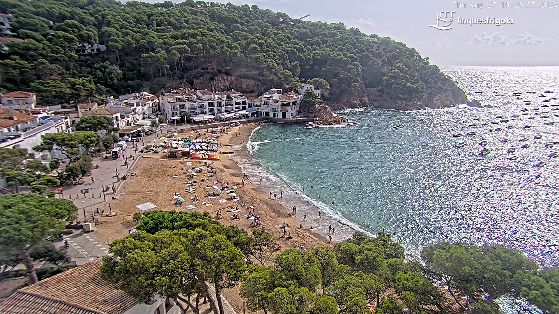 Webcam de Tamariu playa