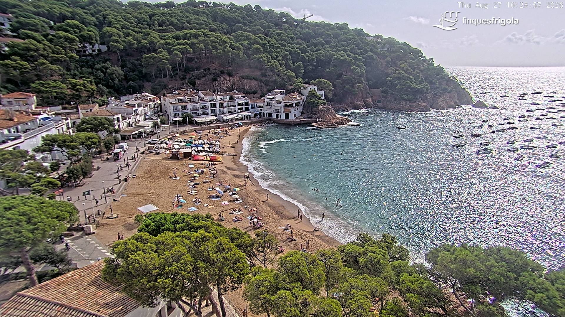 Webcam de Tamariu playa