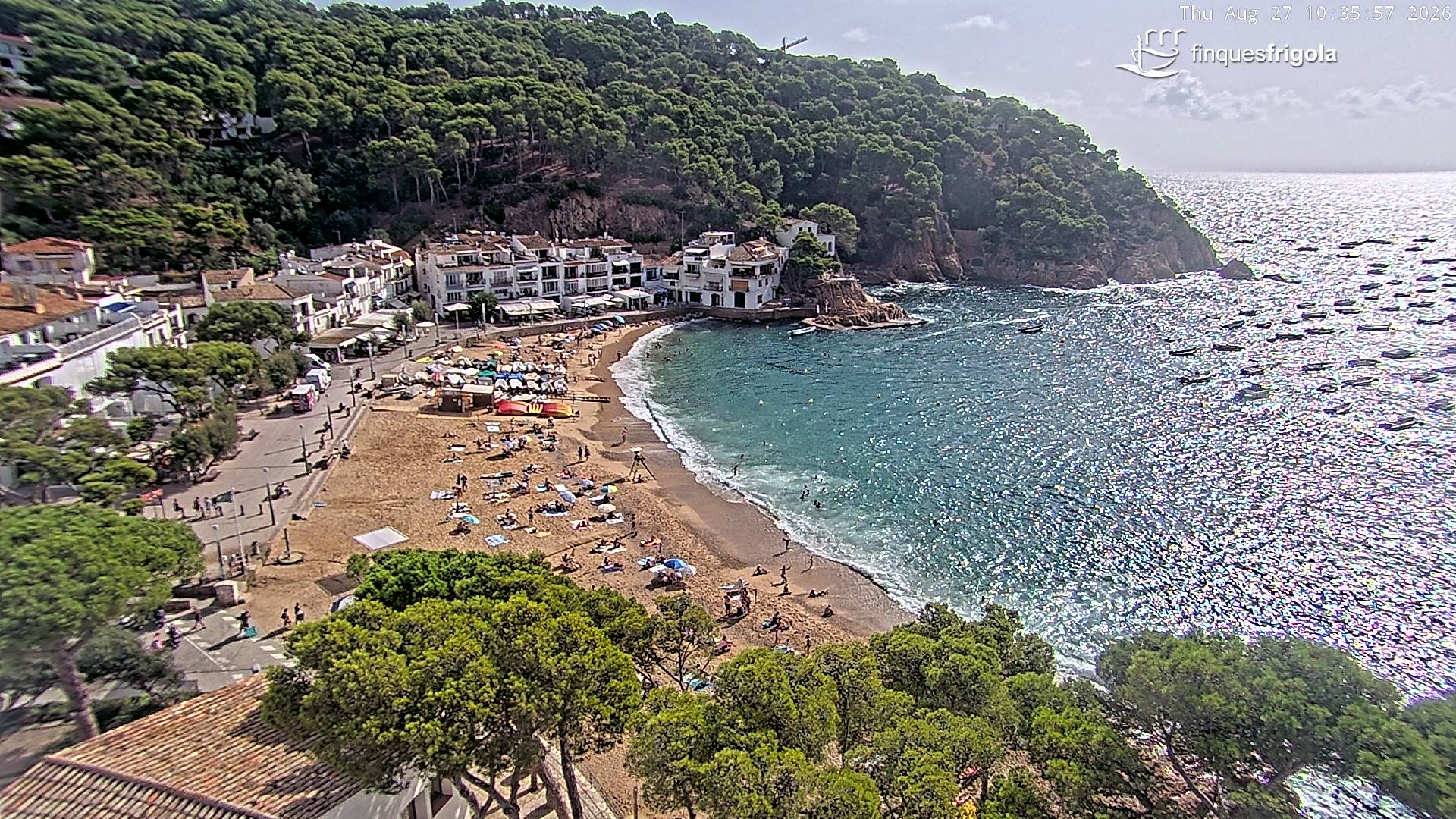 Webcam de Tamariu playa