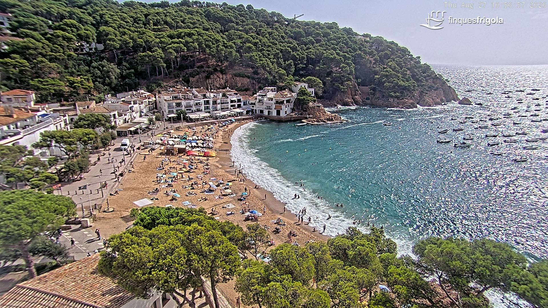 Webcam de Tamariu playa