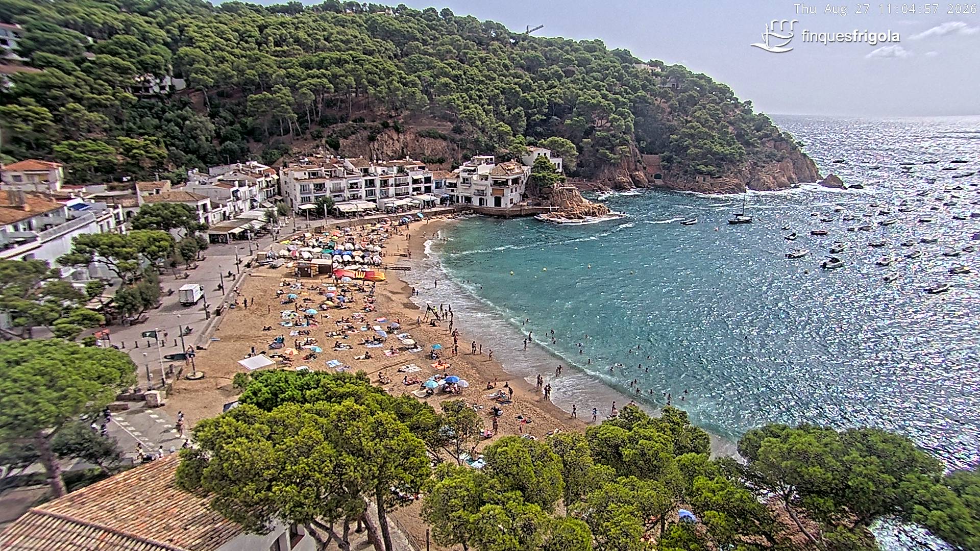 Webcam de Tamariu playa
