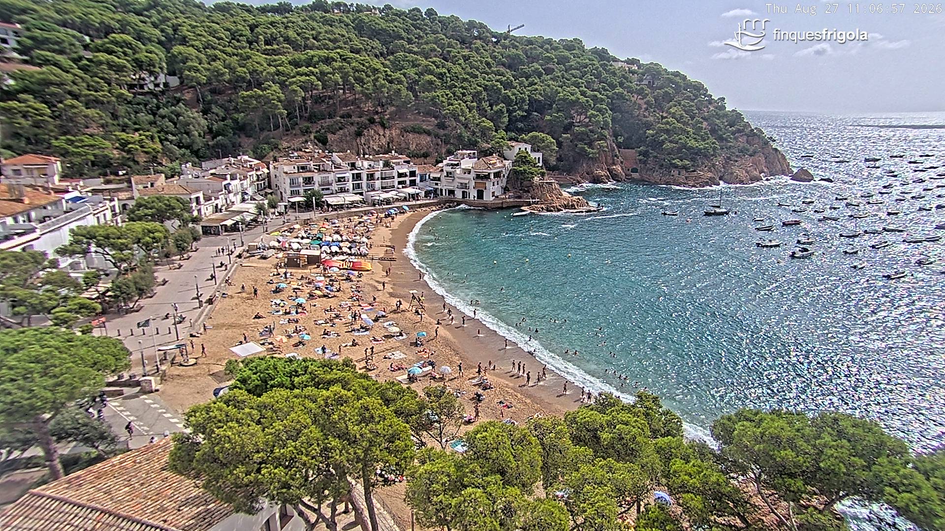 Webcam de Tamariu playa