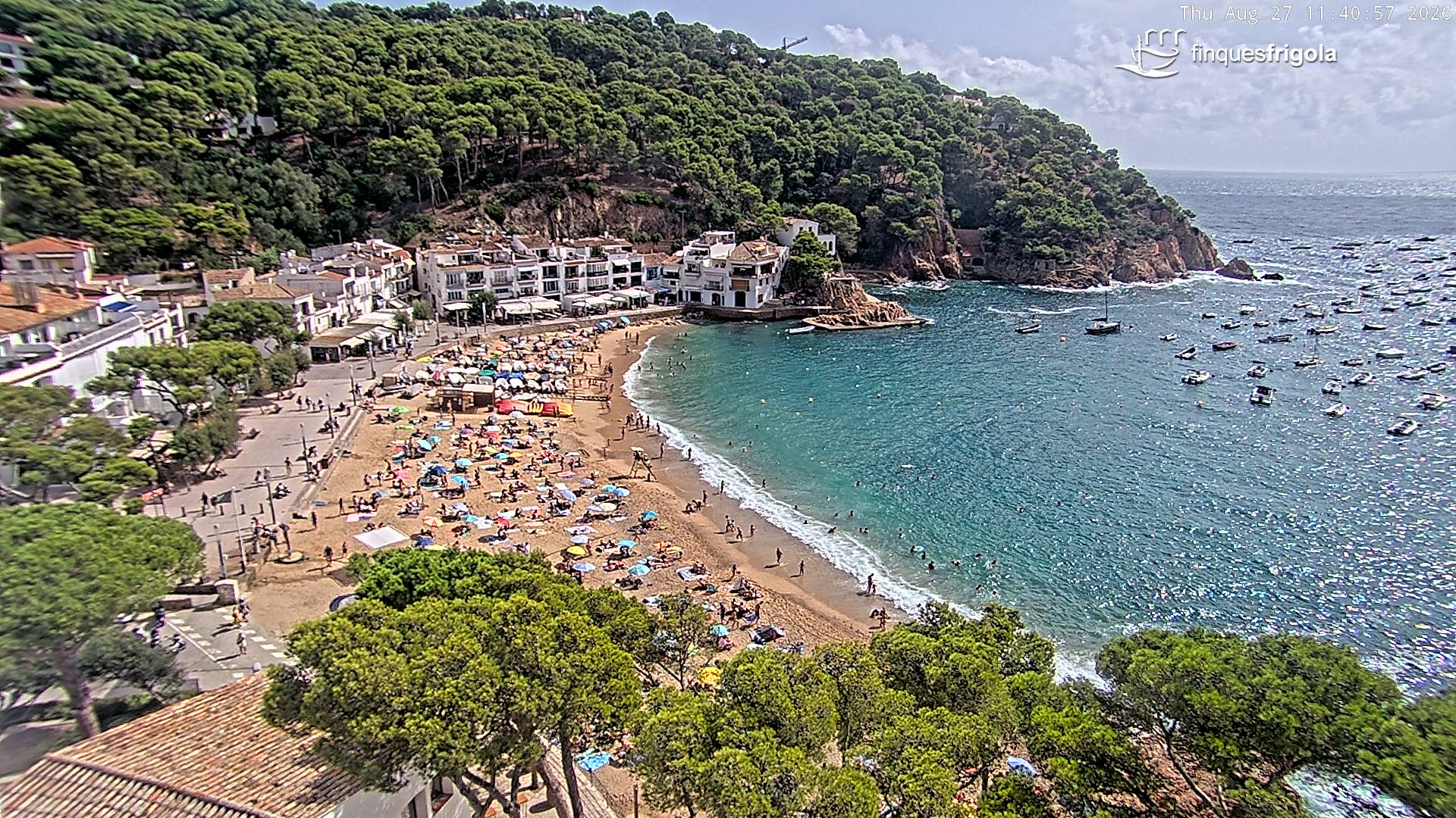 Webcam de Tamariu playa