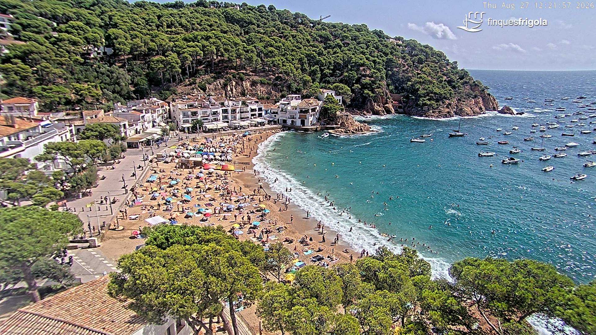Webcam de Tamariu playa
