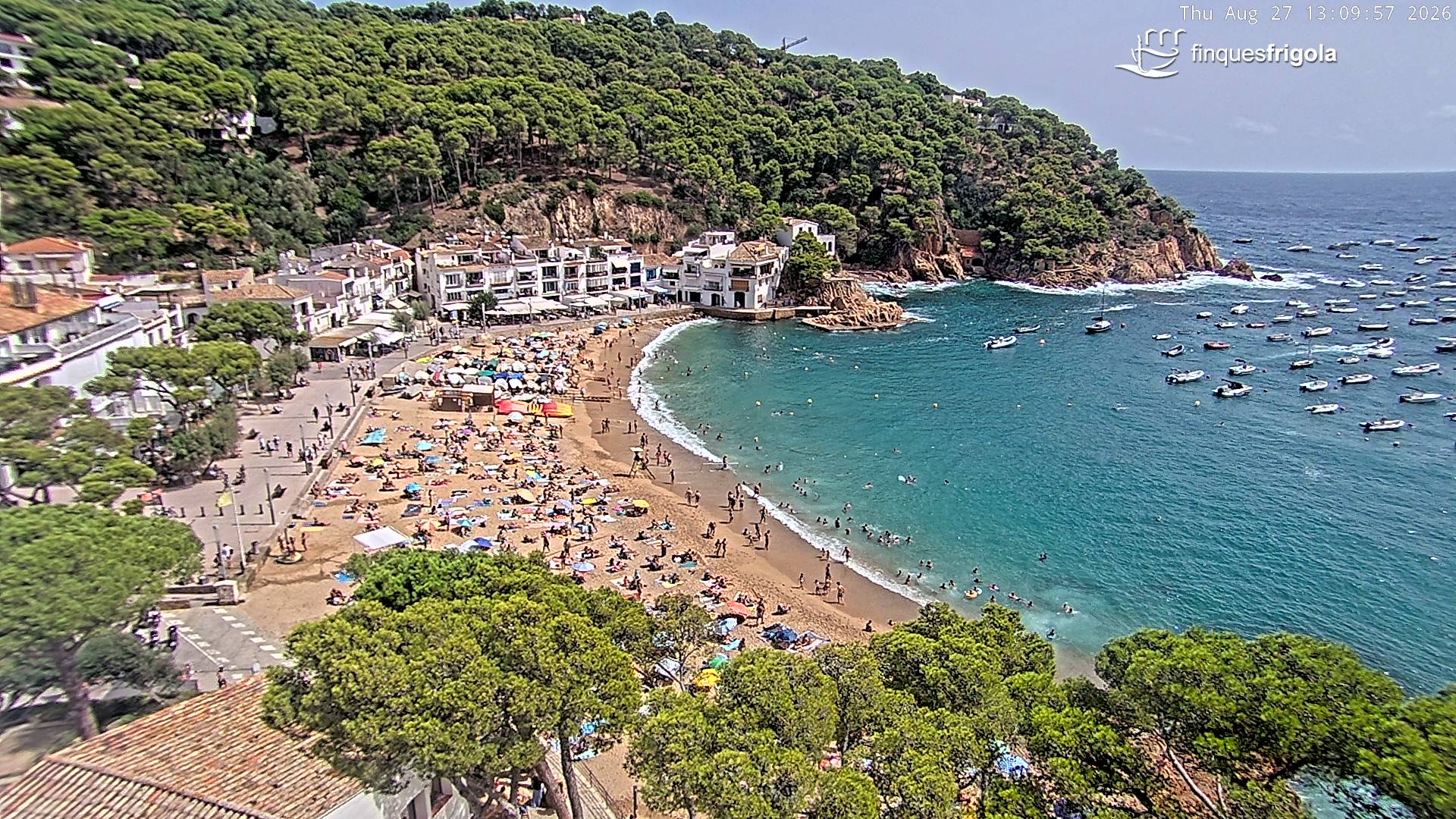 Webcam de Tamariu playa