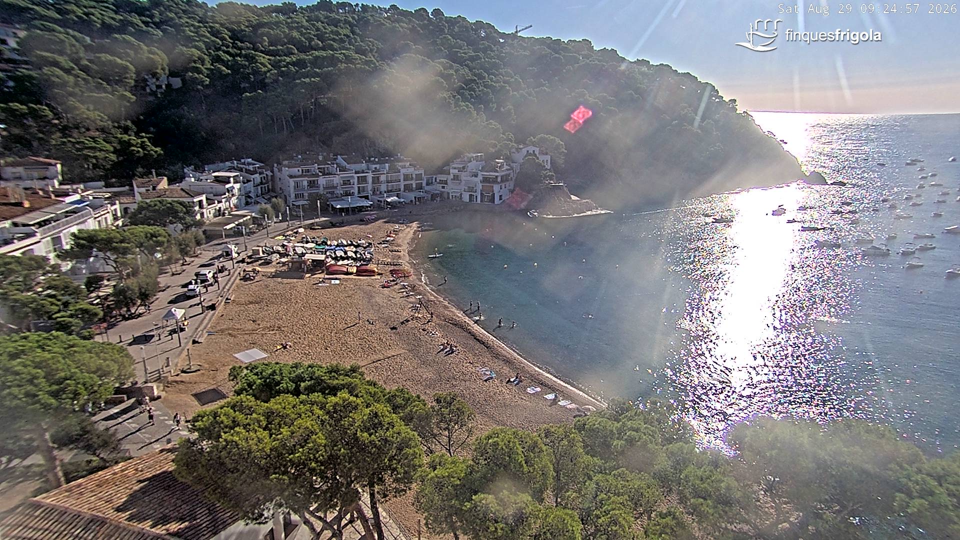 Webcam de Tamariu playa