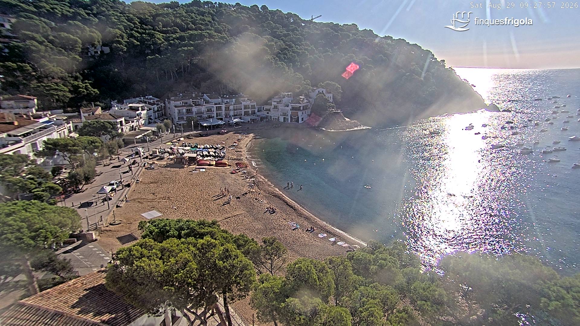 Webcam de Tamariu playa