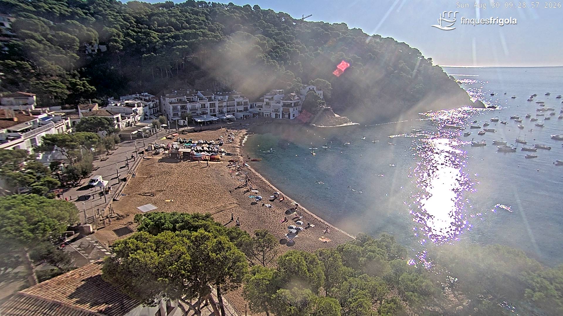 Webcam de Tamariu playa