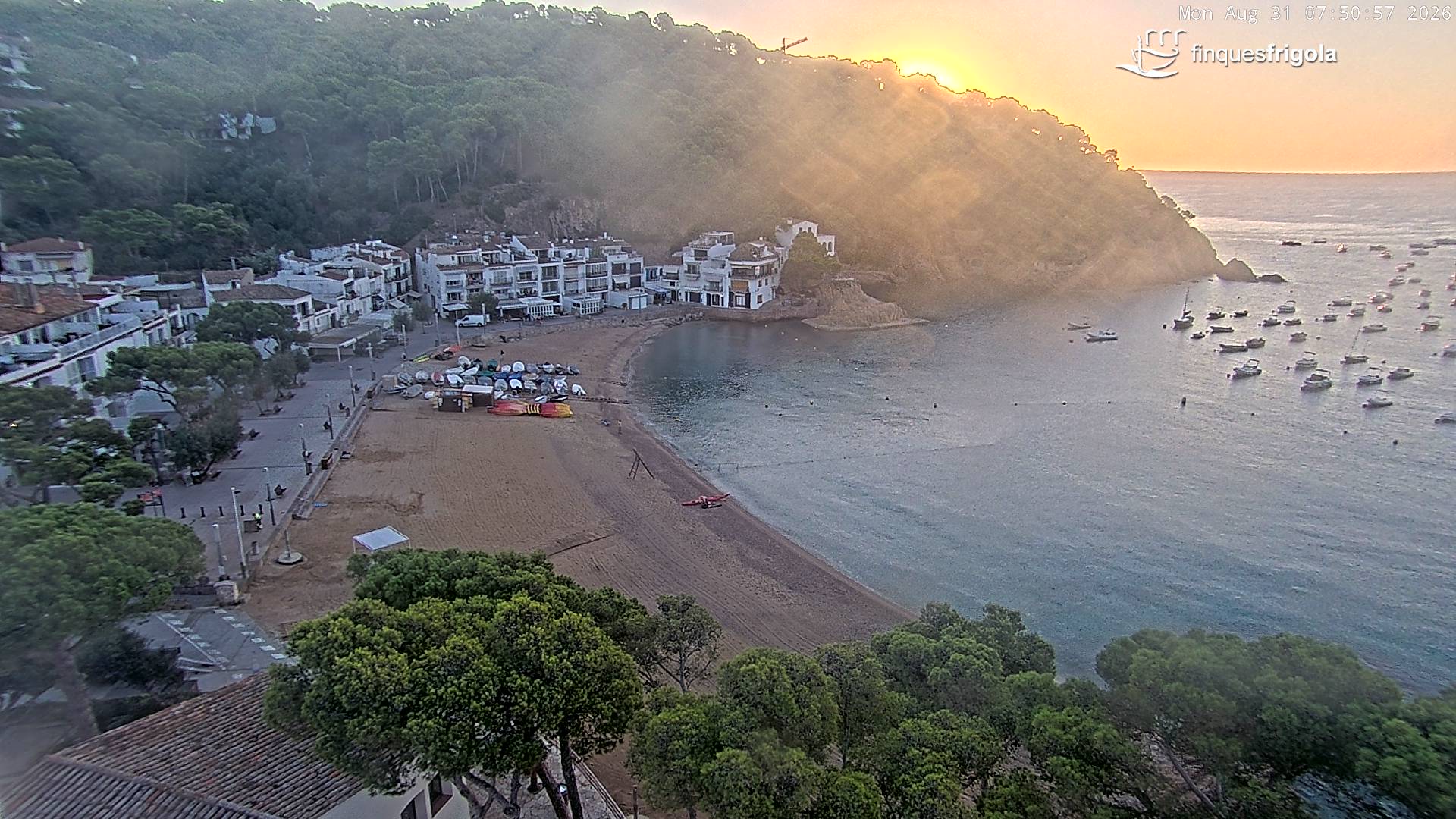 Webcam de Tamariu playa