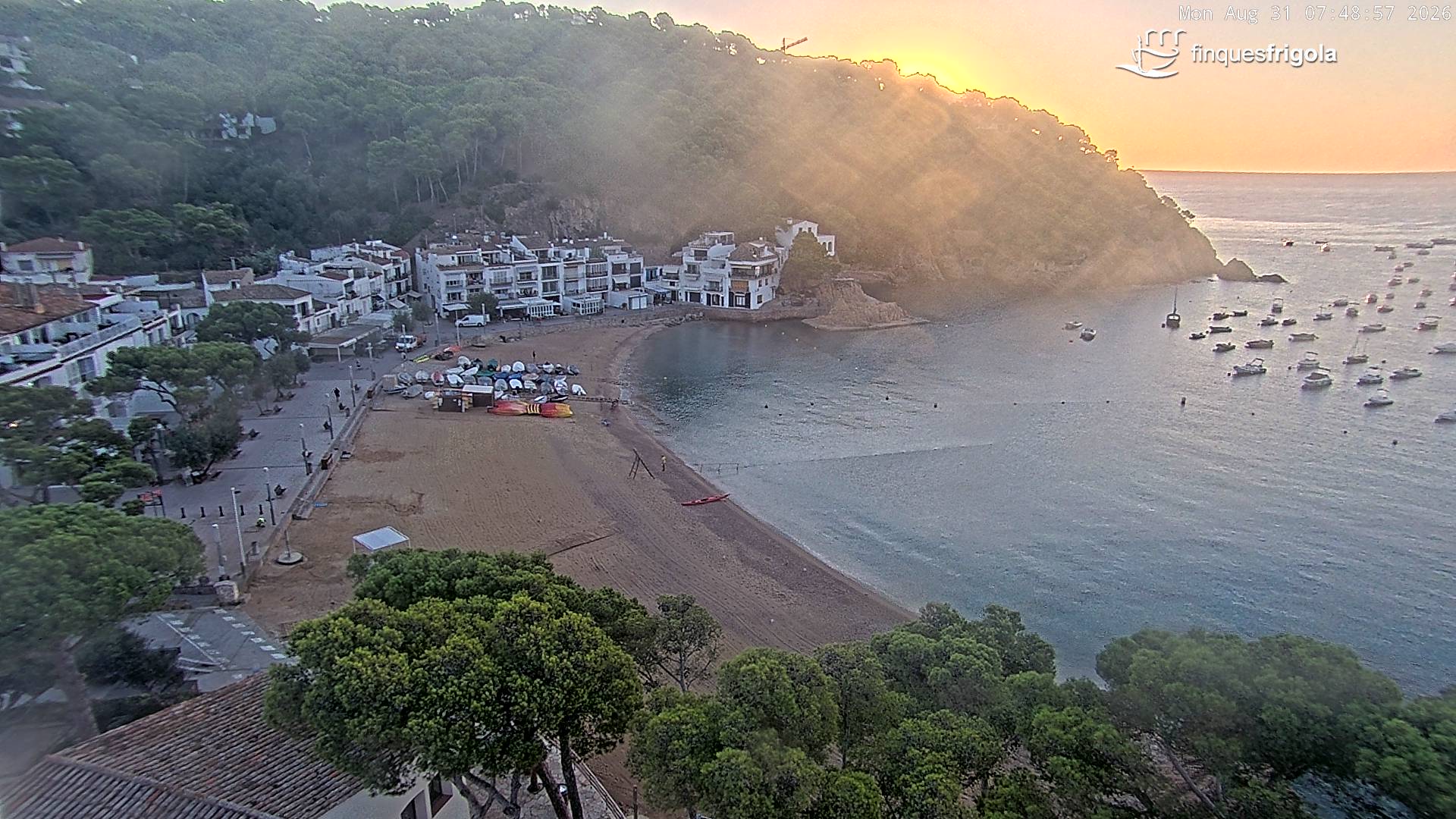 Webcam de Tamariu playa
