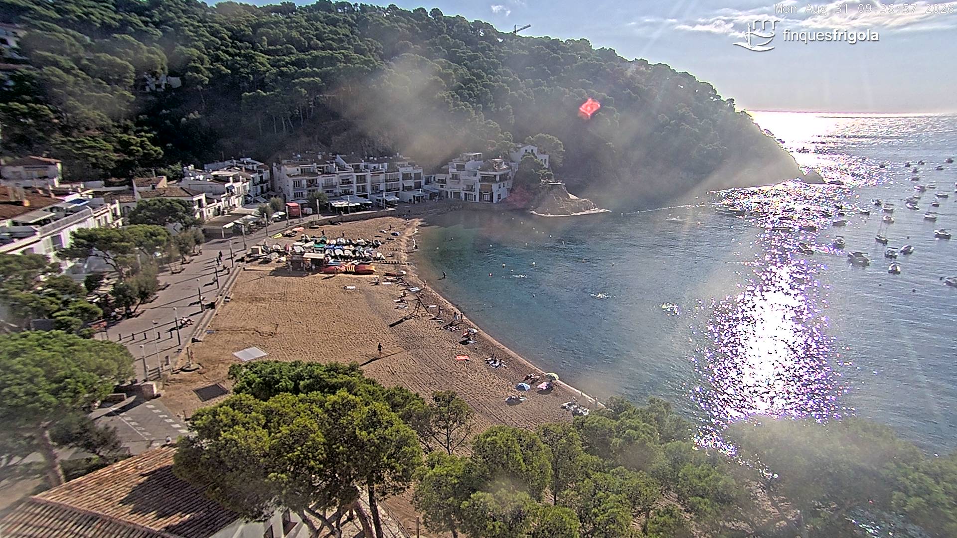 Webcam de Tamariu playa