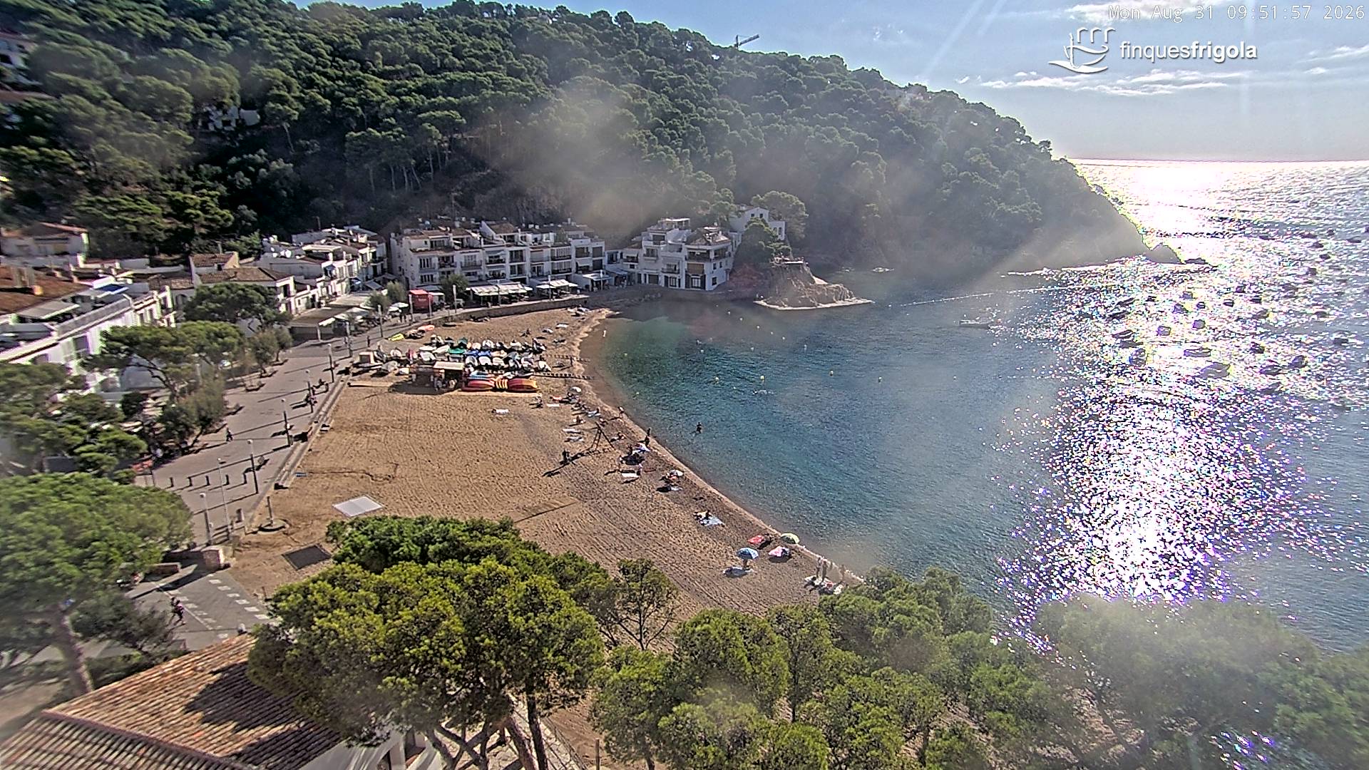 Webcam de Tamariu playa