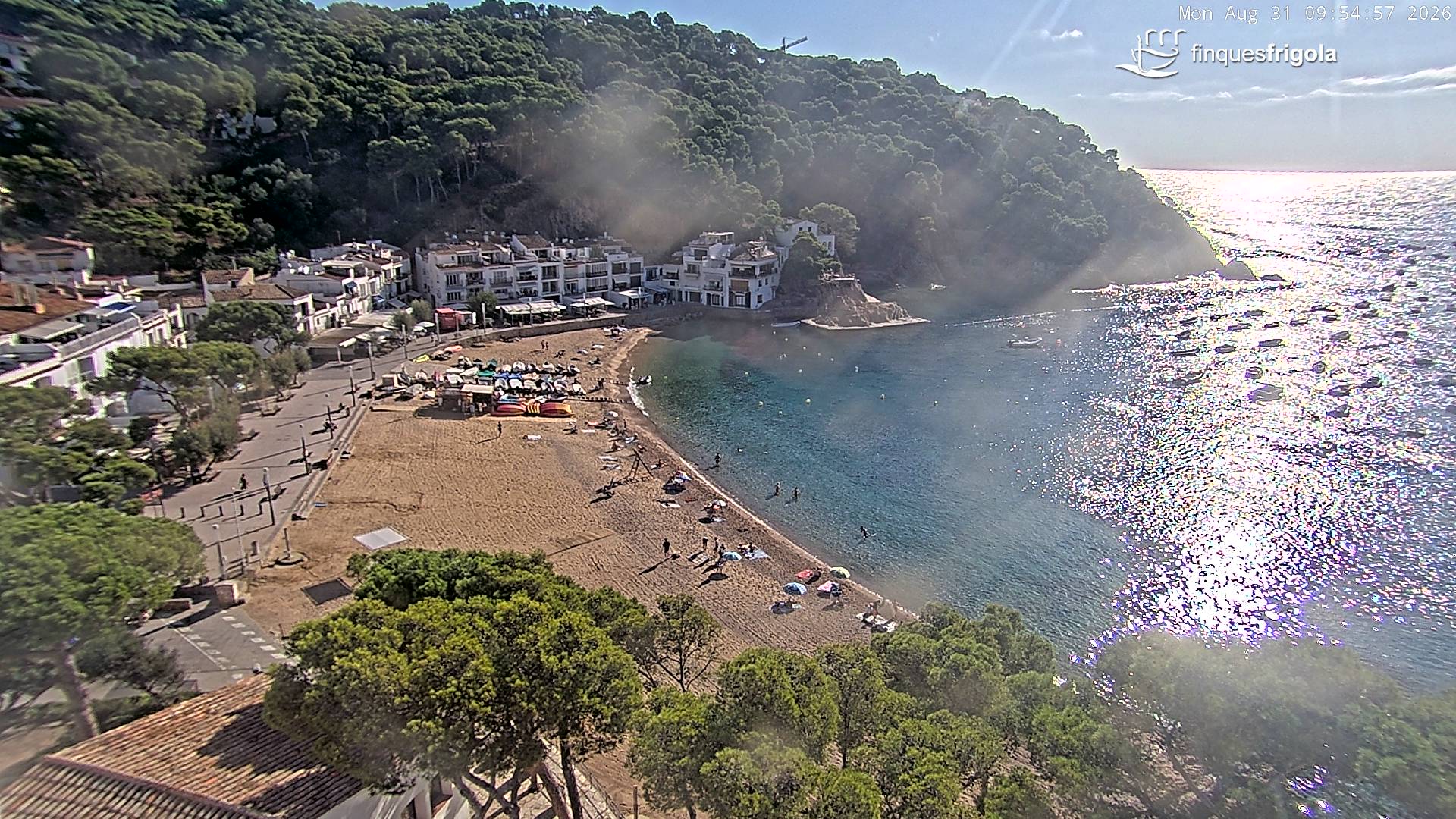 Webcam de Tamariu playa