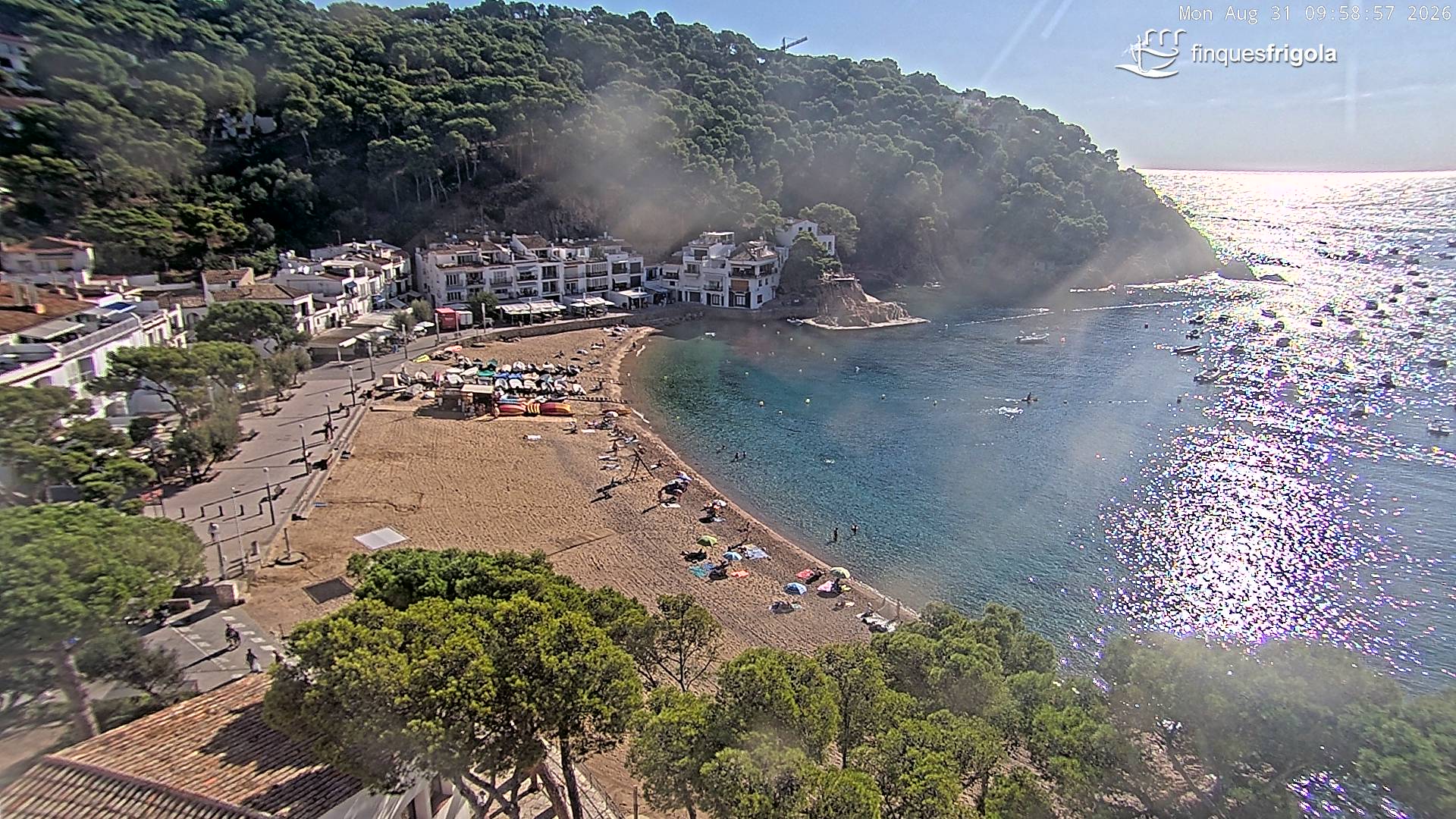 Webcam de Tamariu playa