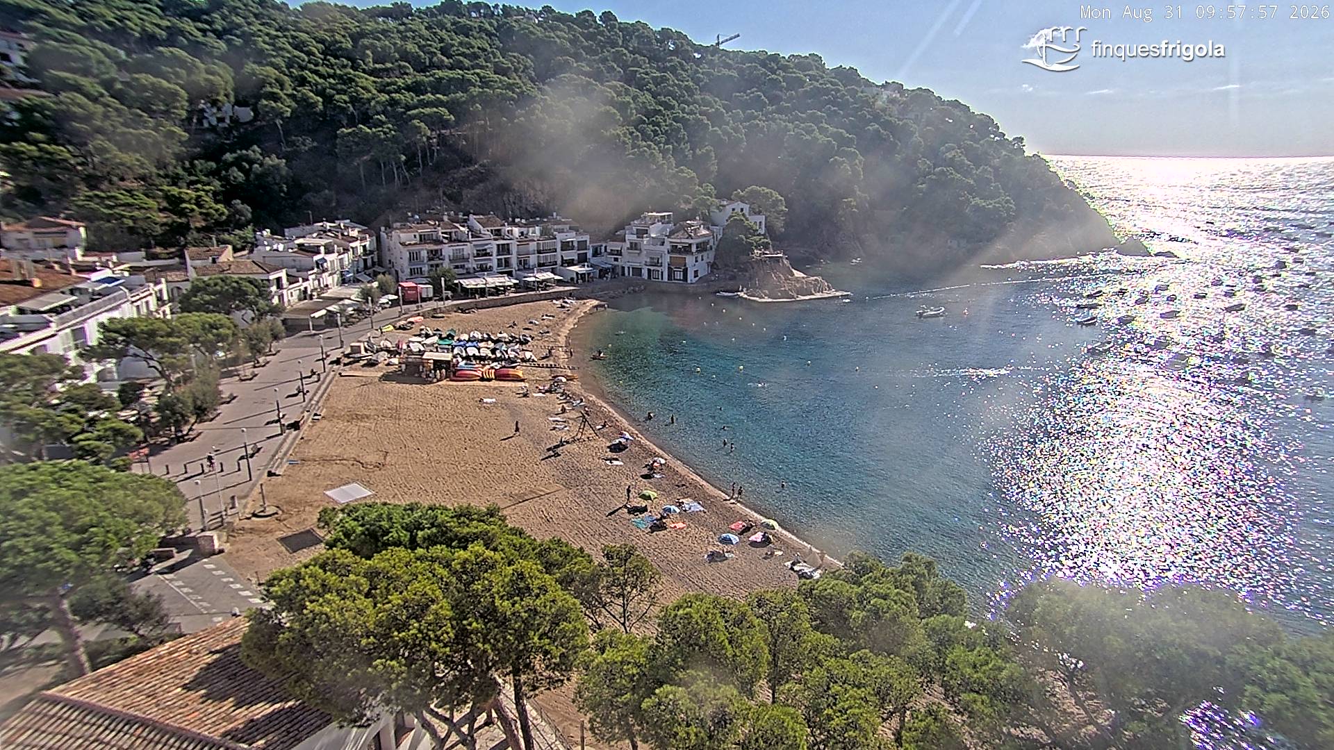 Webcam de Tamariu playa