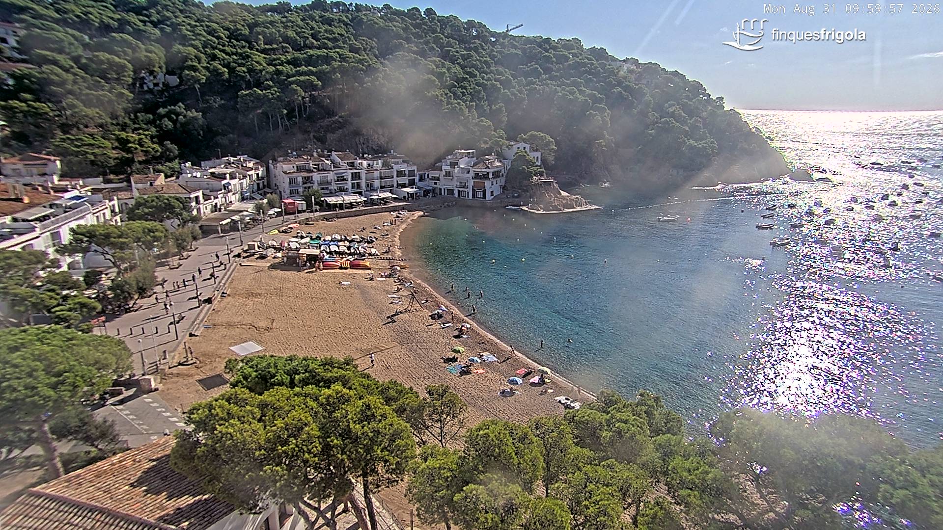 Webcam de Tamariu playa
