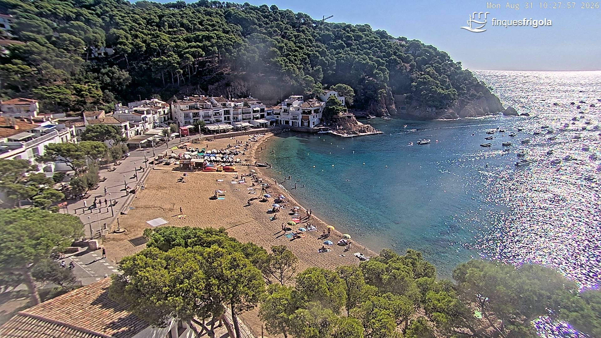 Webcam de Tamariu playa
