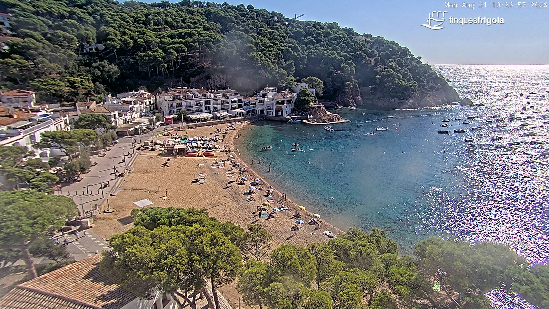Webcam de Tamariu playa