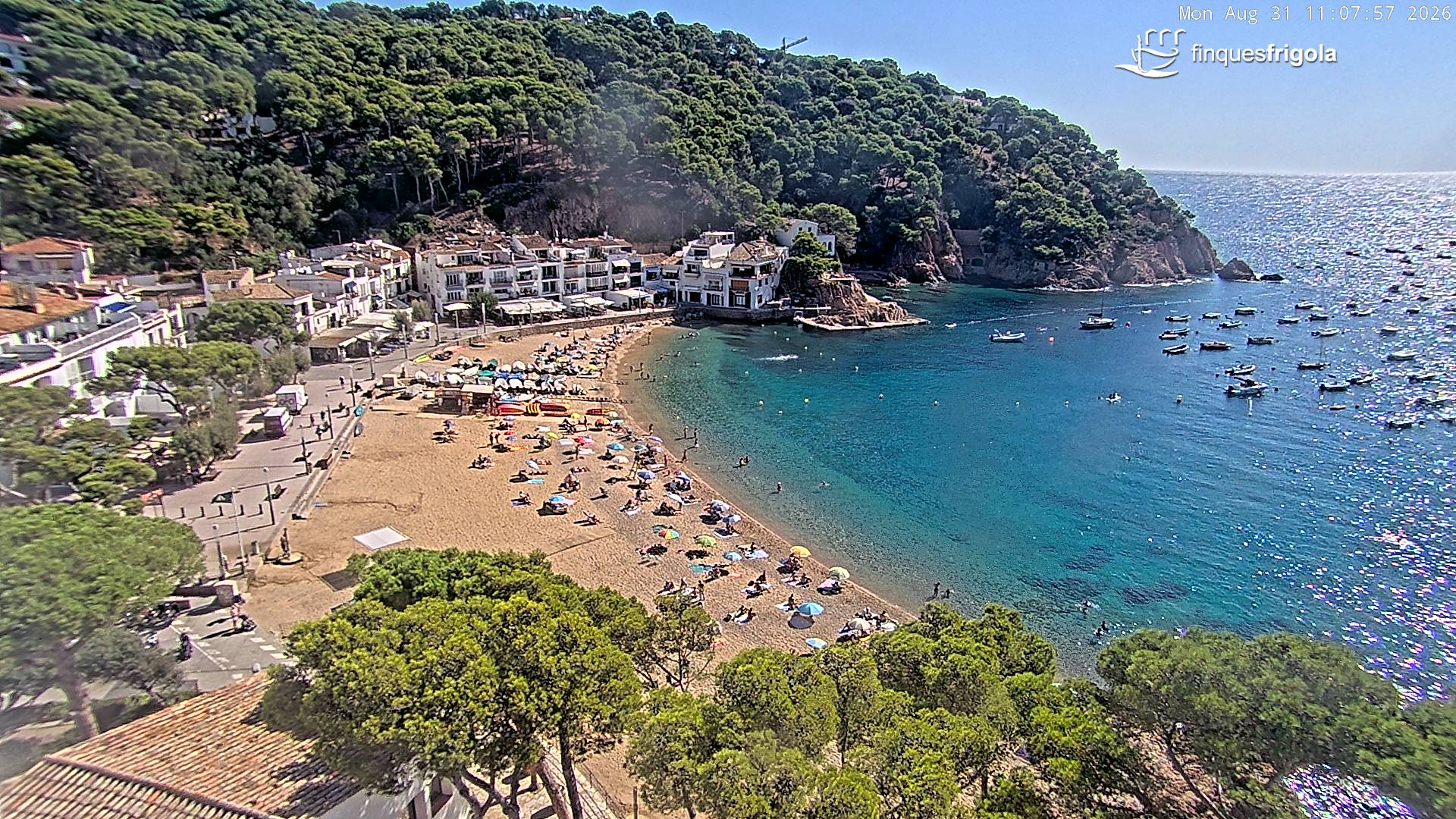 Webcam de Tamariu playa