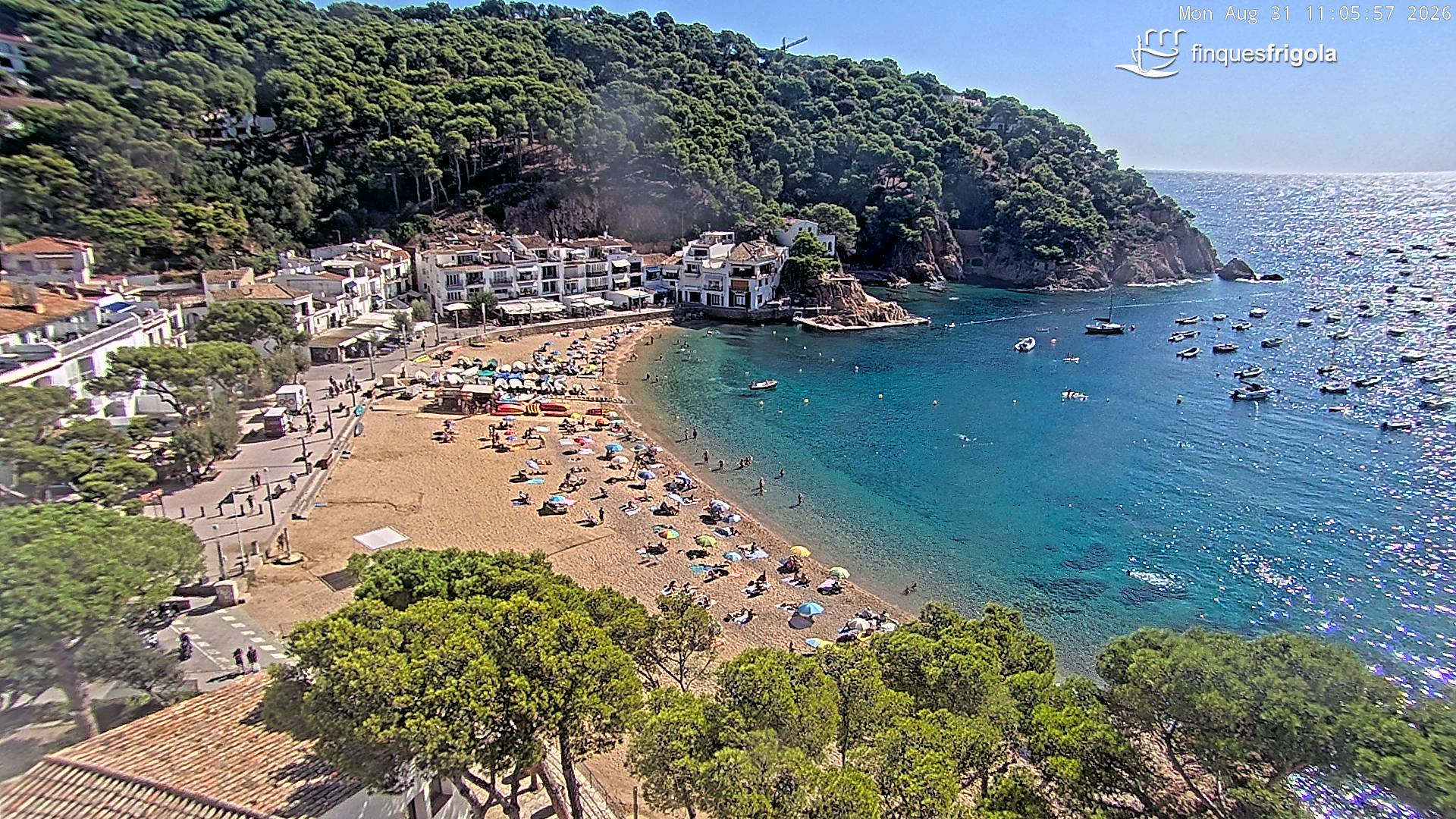 Webcam de Tamariu playa