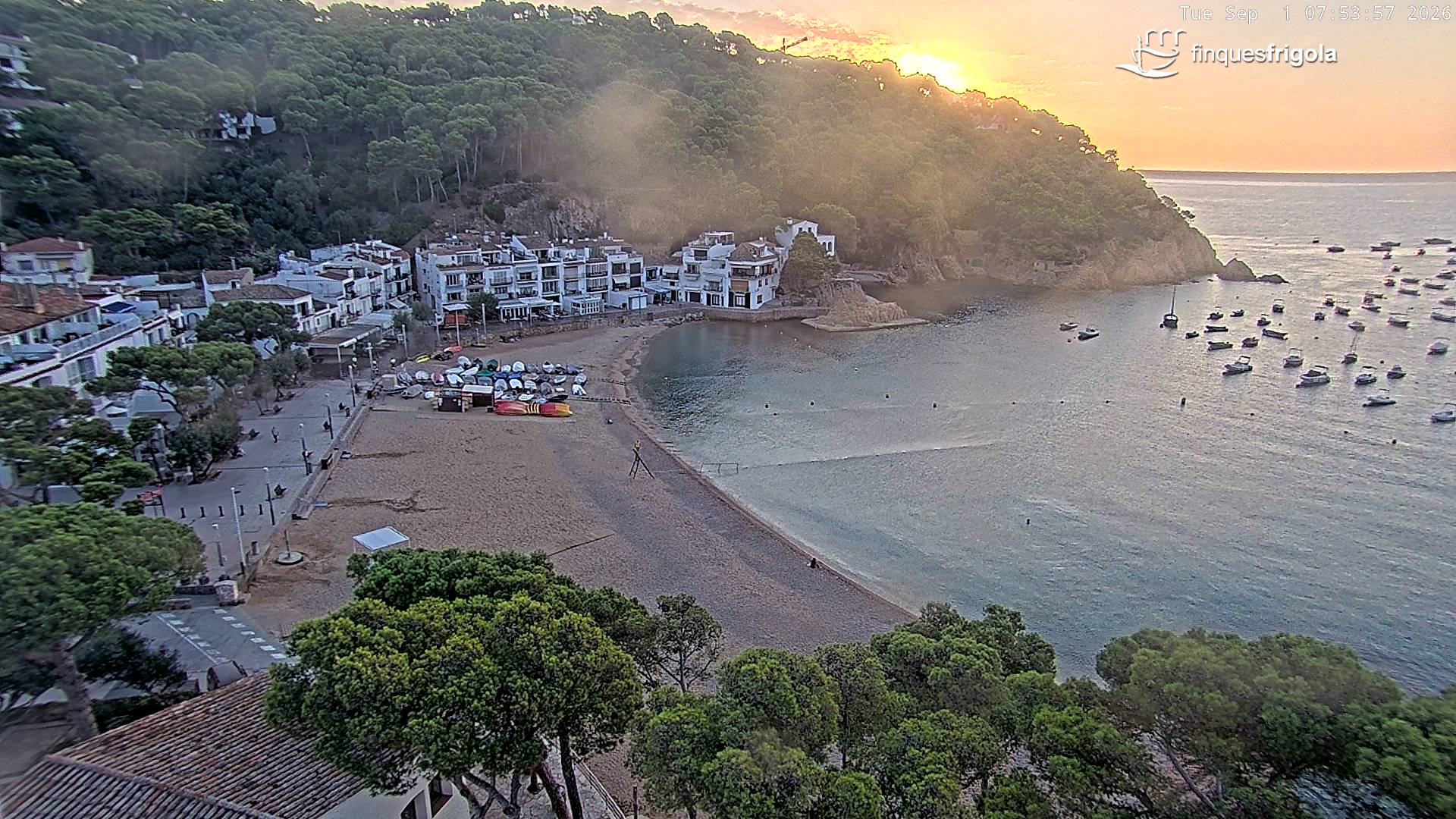 Webcam de Tamariu playa