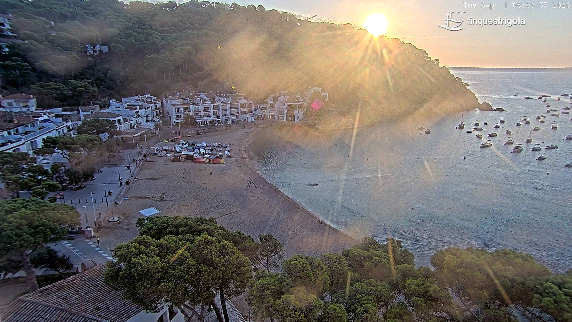Webcam de Tamariu playa