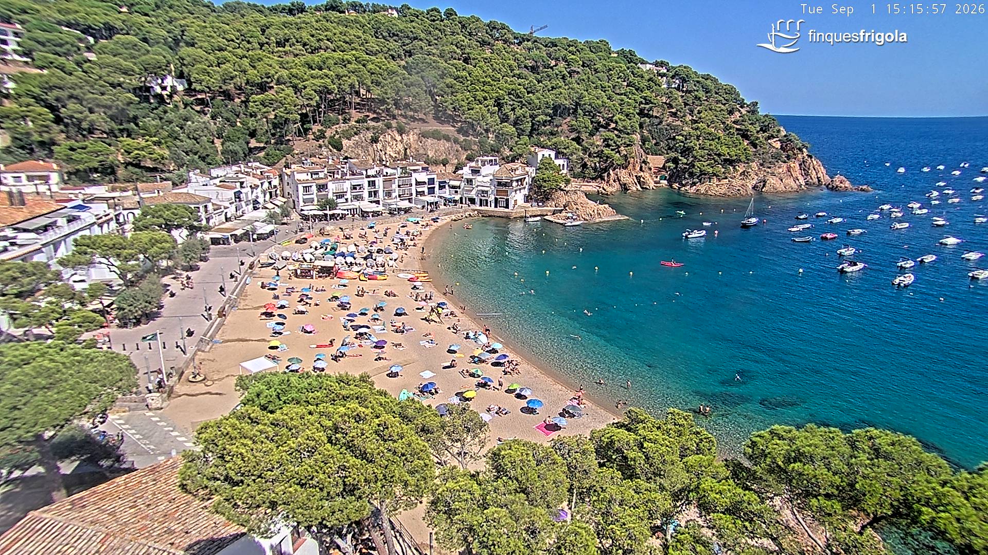 Webcam de Tamariu playa