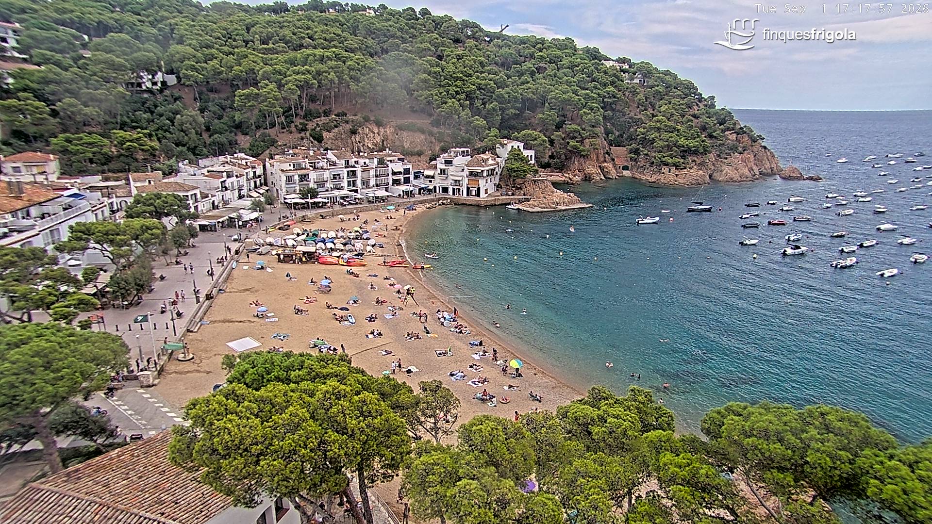 Webcam de Tamariu playa