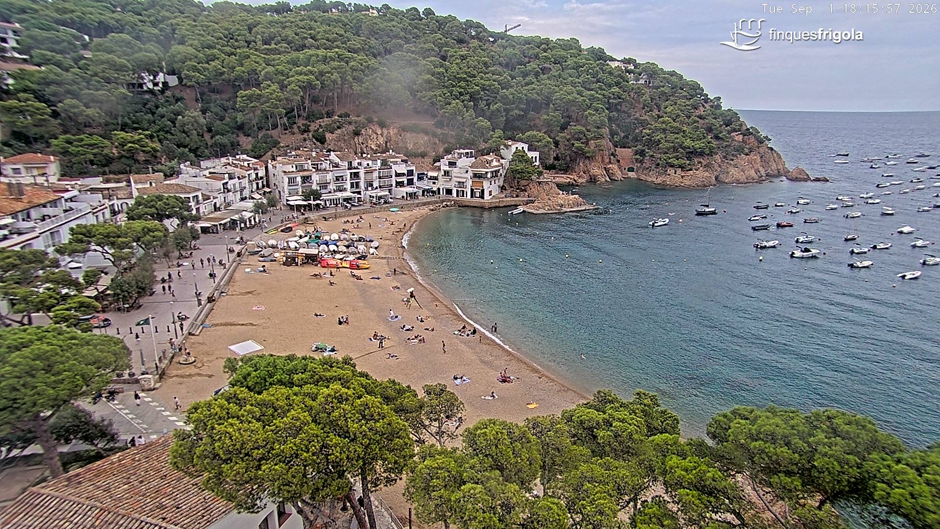 Webcam de Tamariu playa