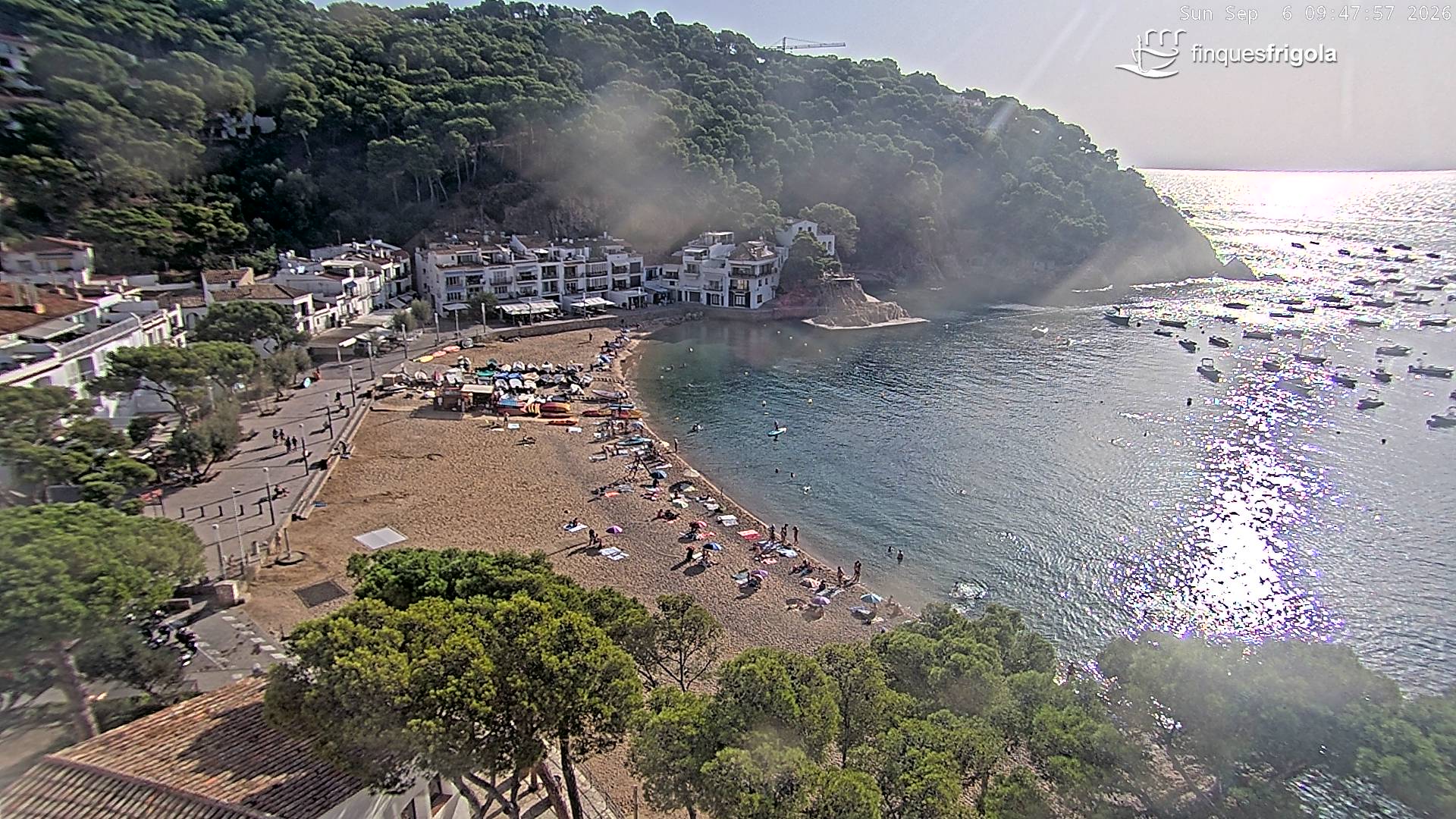 Webcam de Tamariu playa