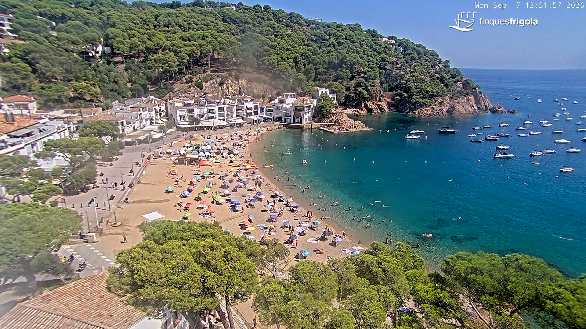Webcam de Tamariu playa