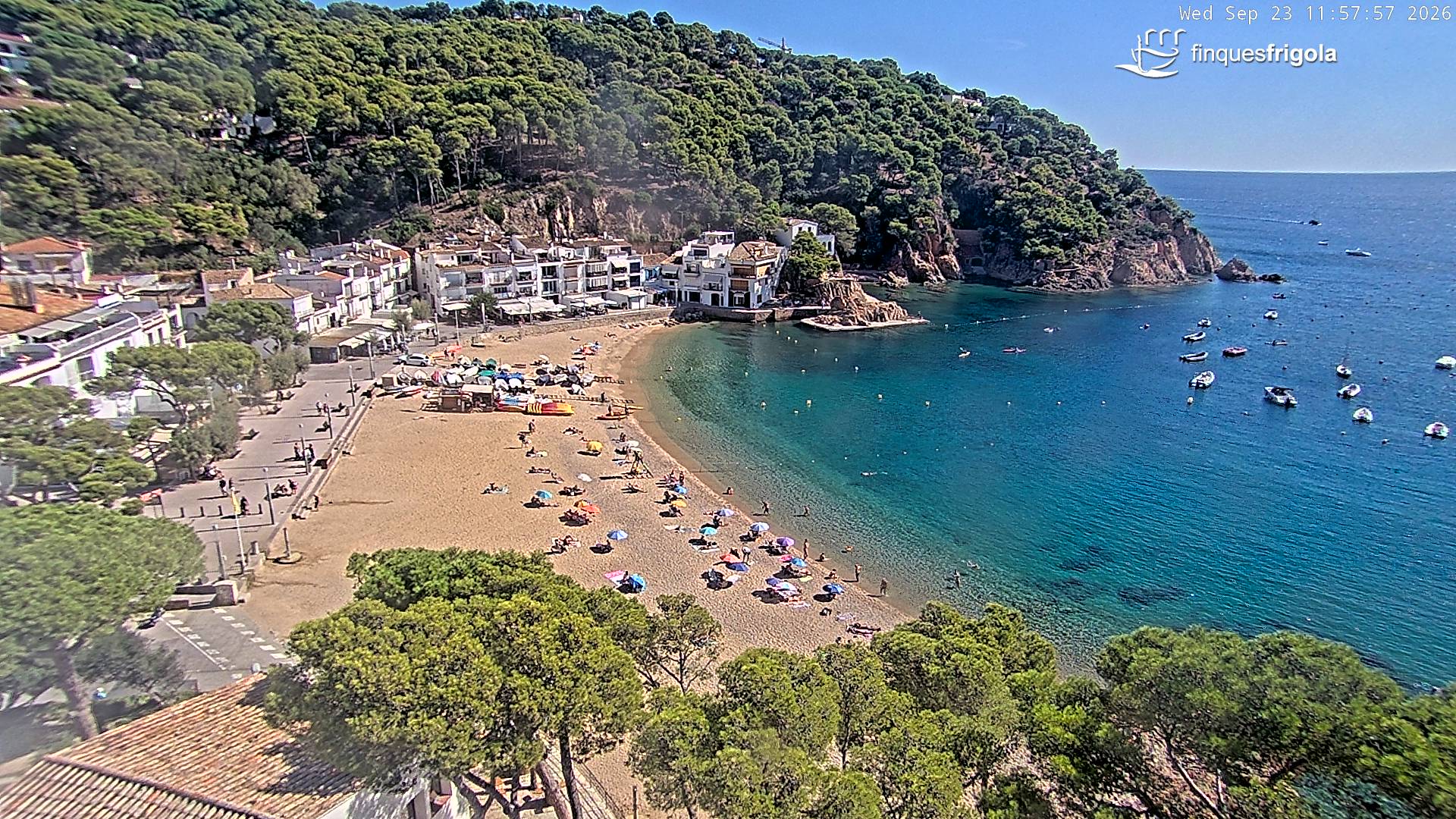 Webcam de Tamariu playa