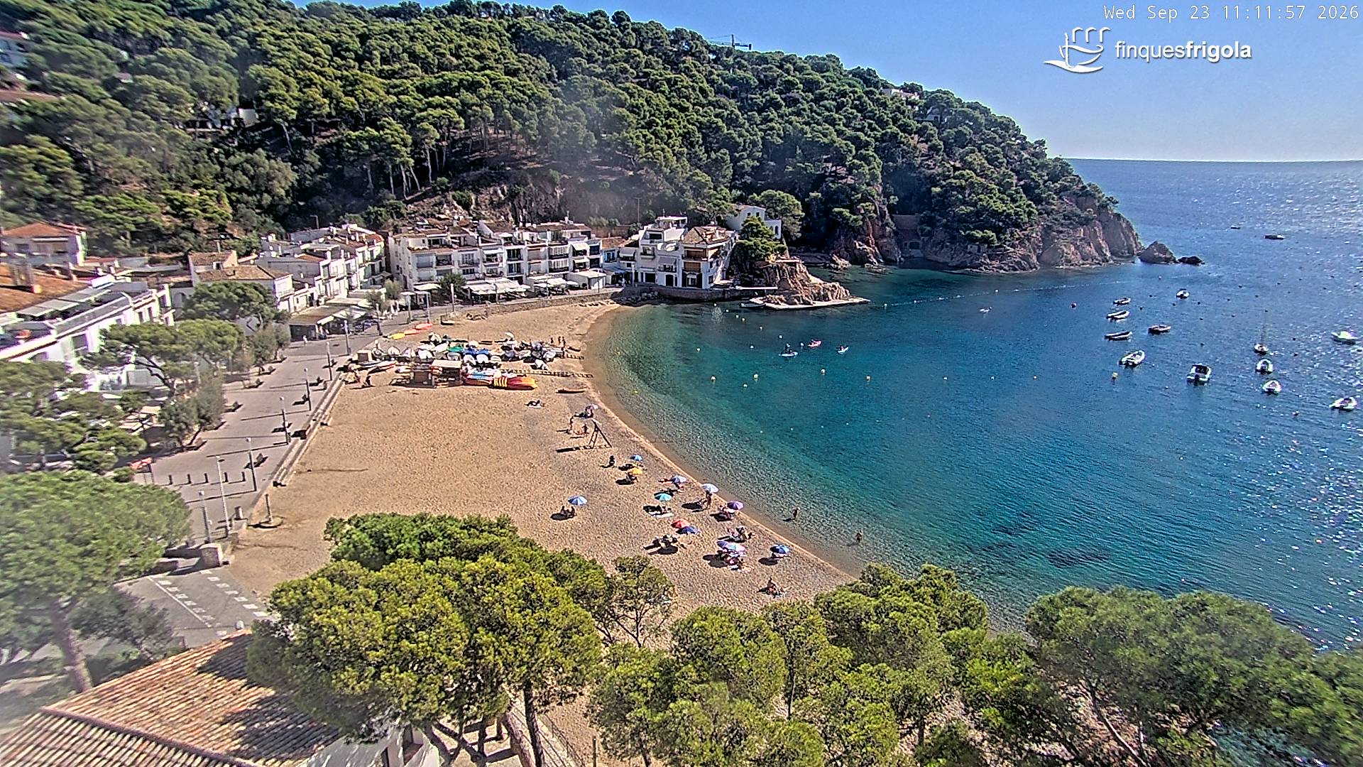 Webcam de Tamariu playa
